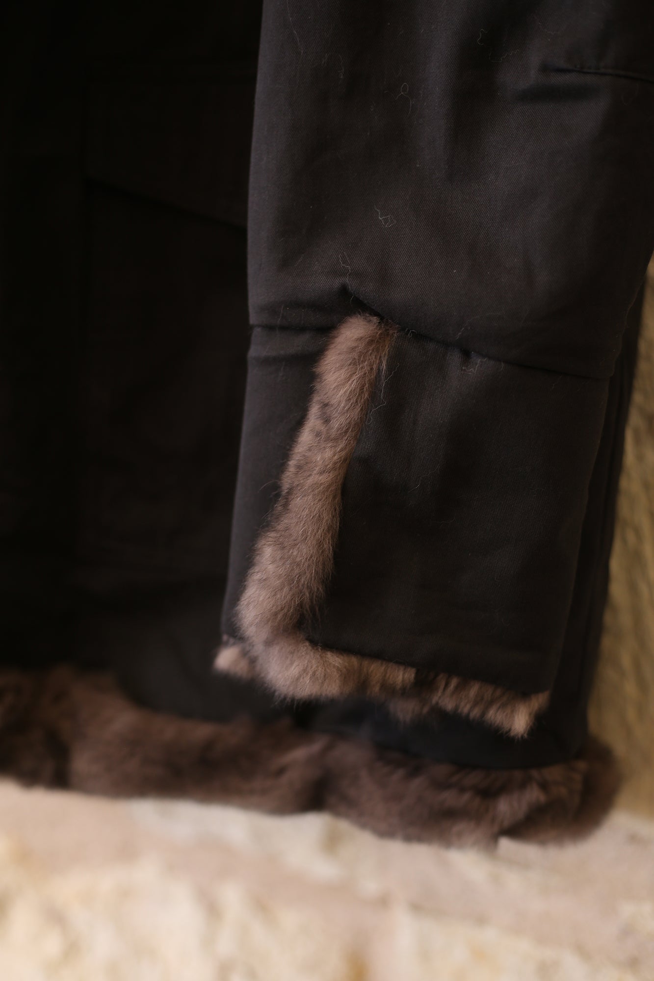 Reversible Cotton To Fox Coat