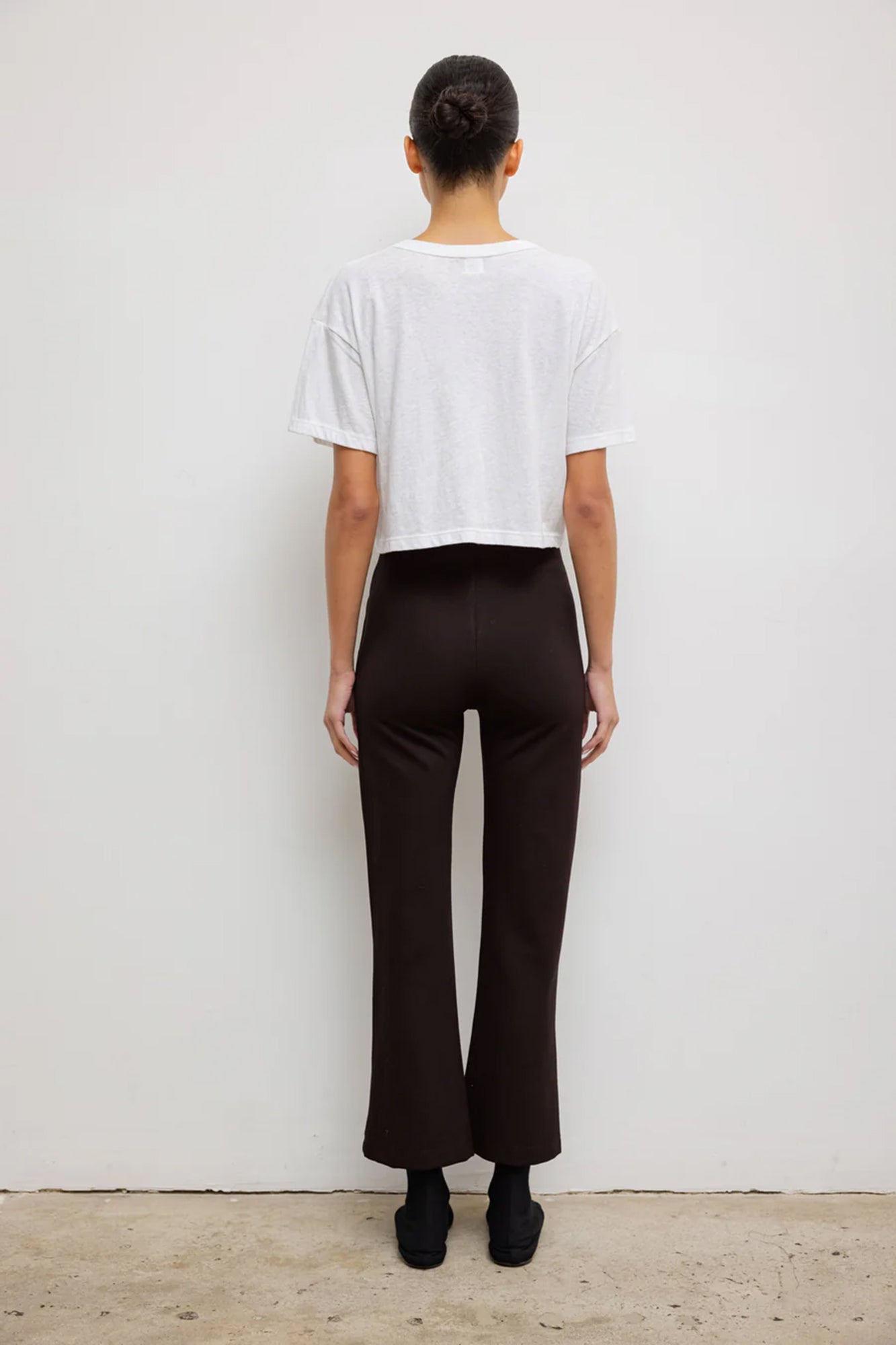 Rio High Waist Flare Pant Chocolate