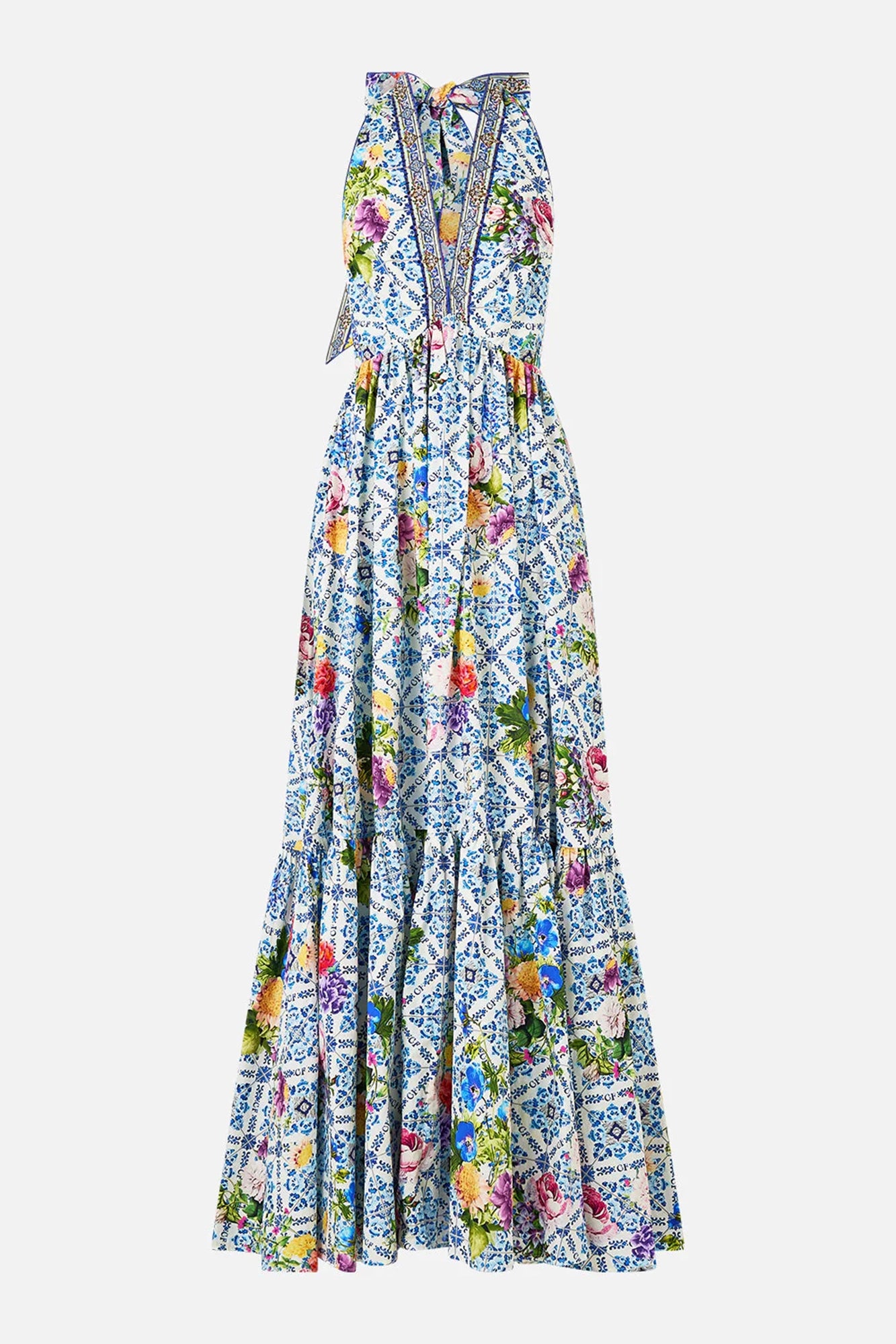 Ruffle Hem Halter Dress Wall To Wall Wonders