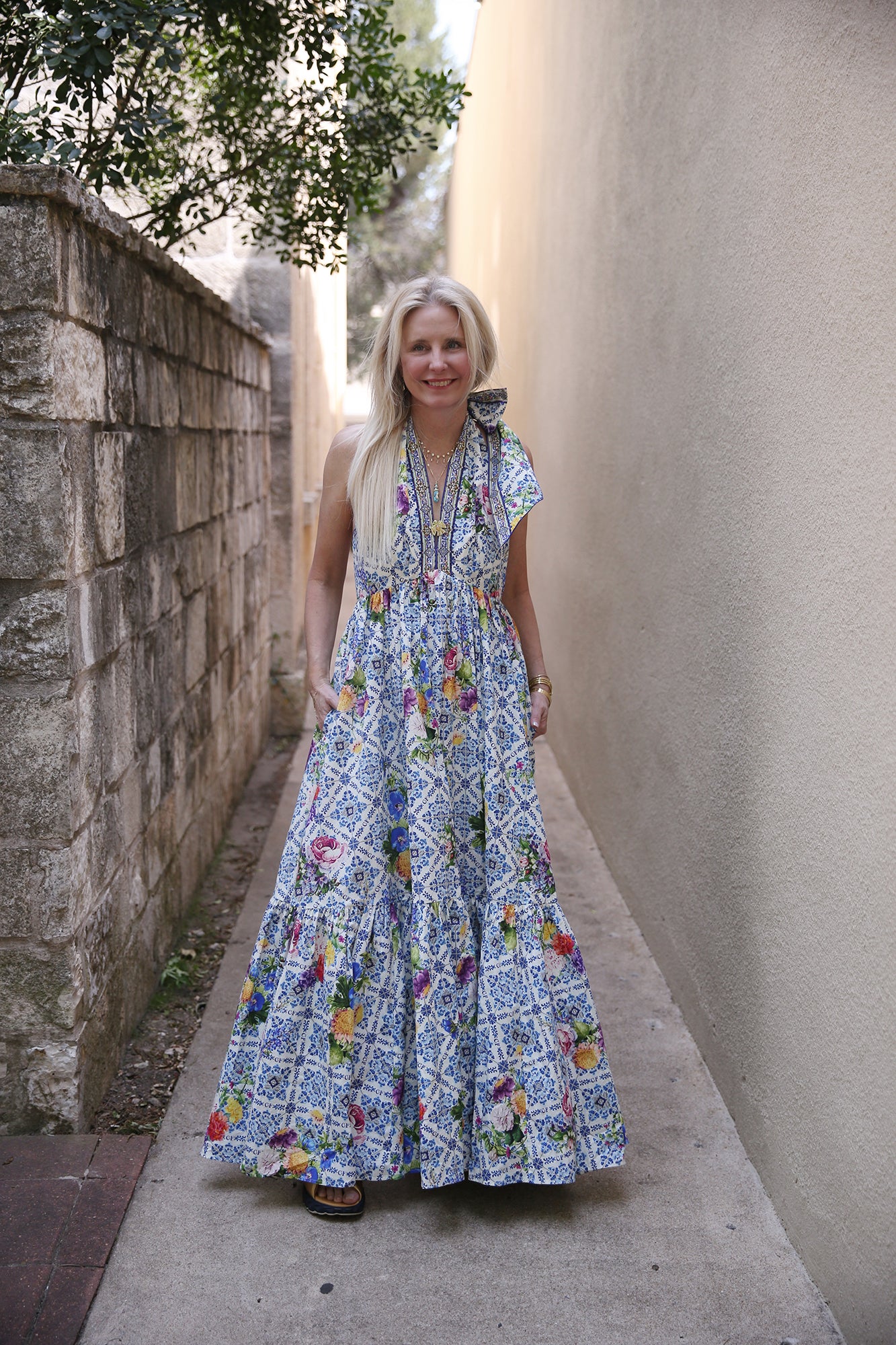Ruffle Hem Halter Dress Wall To Wall Wonders