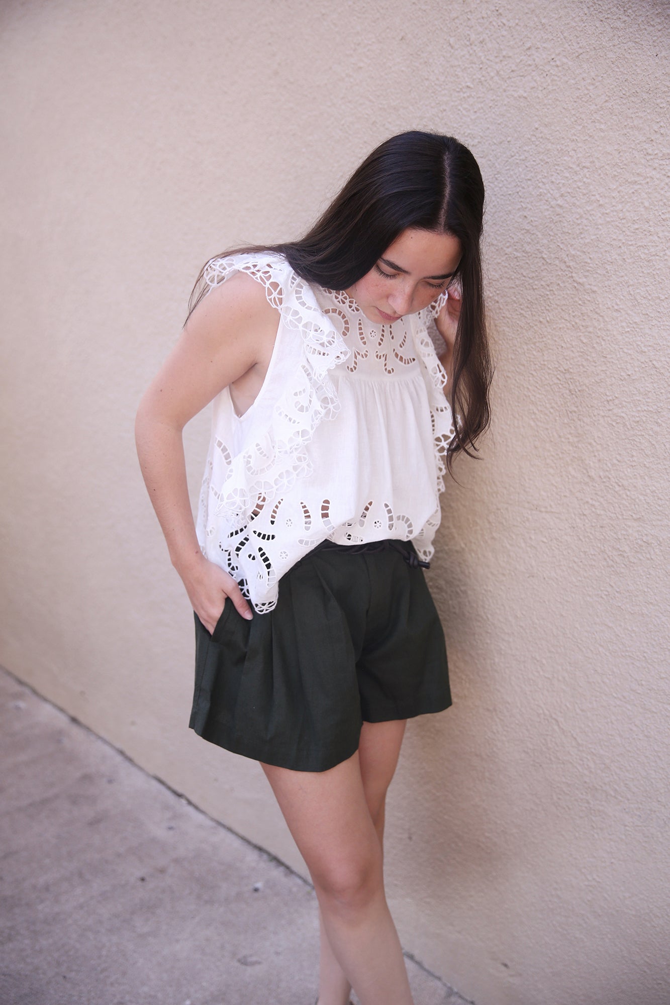 Marja Embroidery Flutter Tank