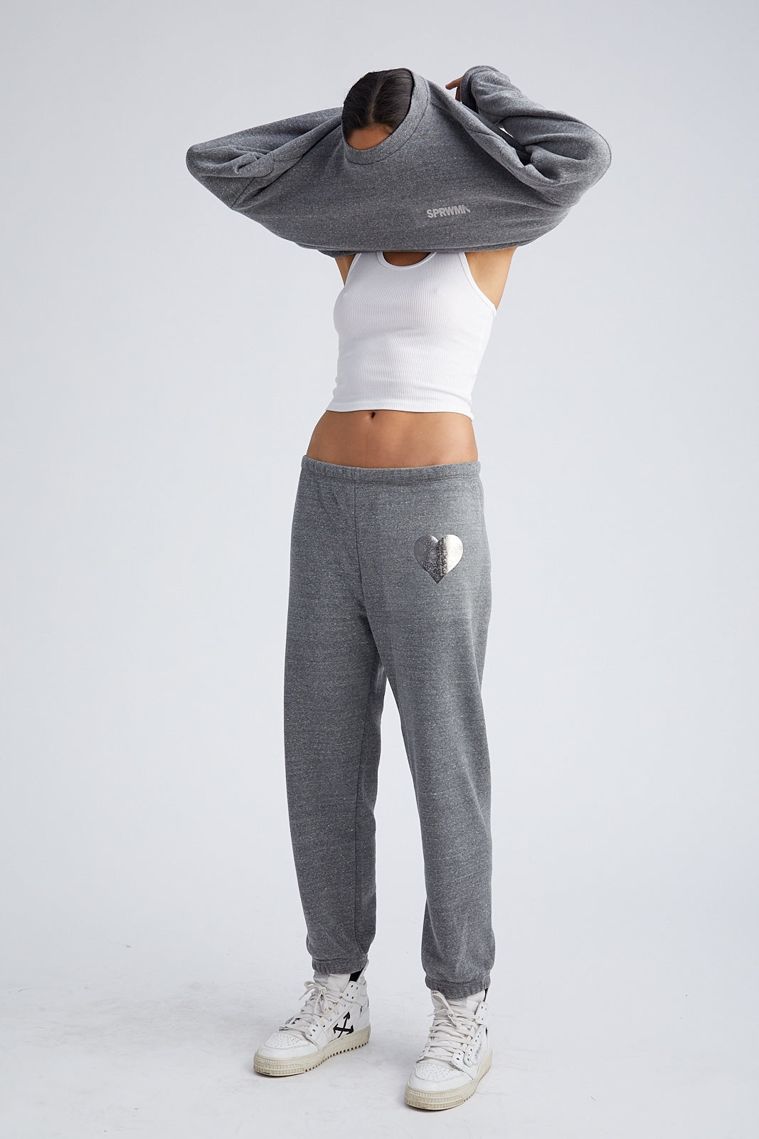 Dark Heather Grey Heart Logo Sweatpants