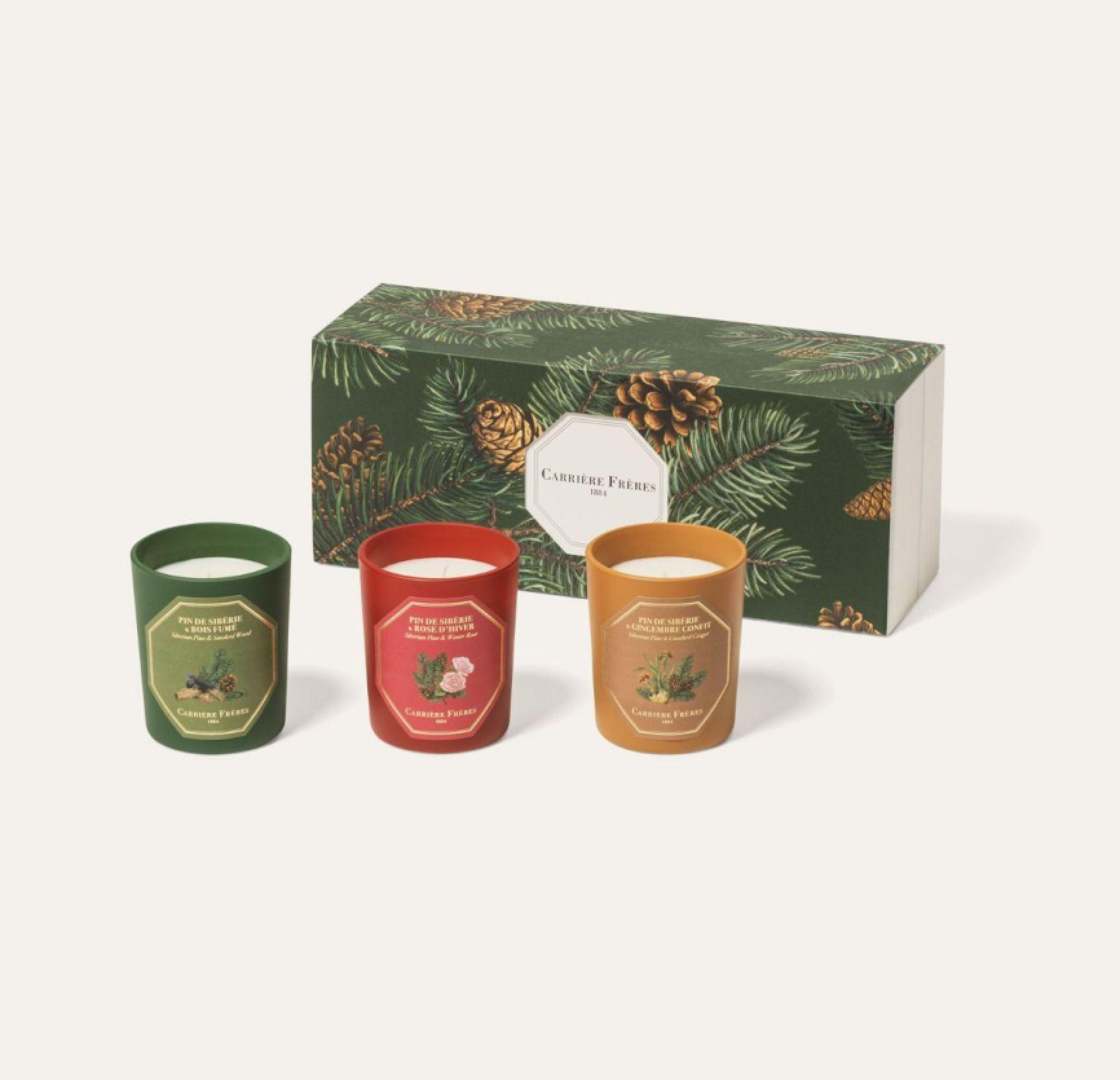 CF Siberian Pine Rose, Smoked Wood, Candied Ginger Gift Set