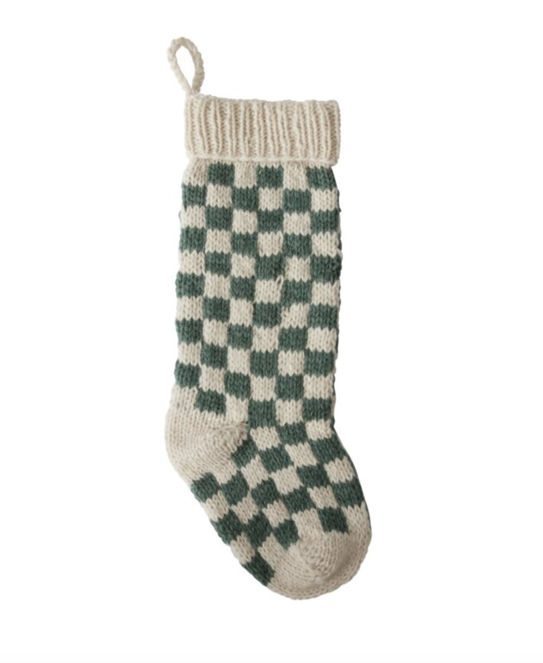 Green Damier Stocking
