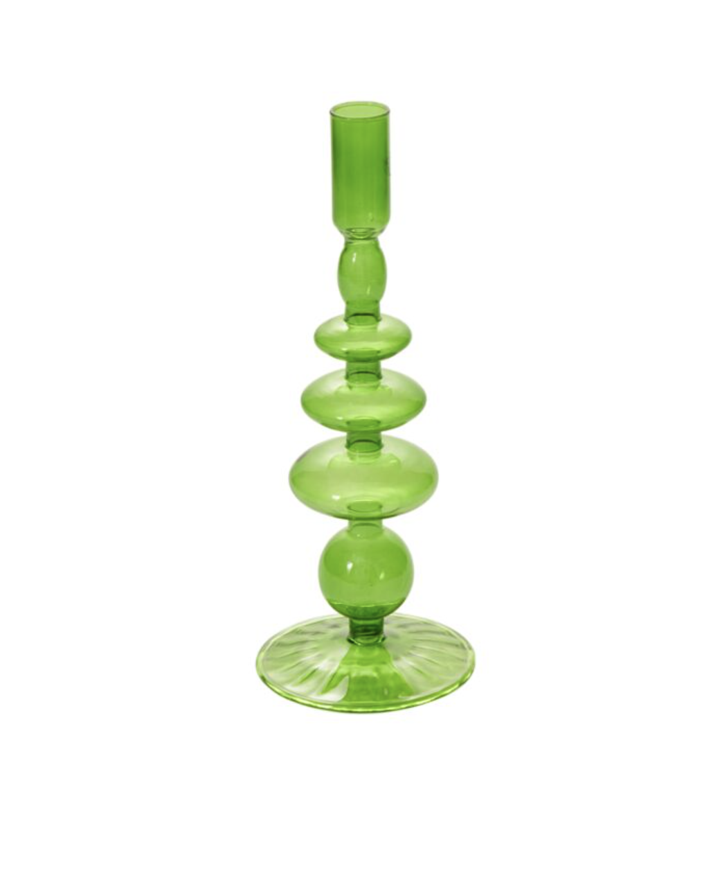 Tall Green Wizard Candlestick