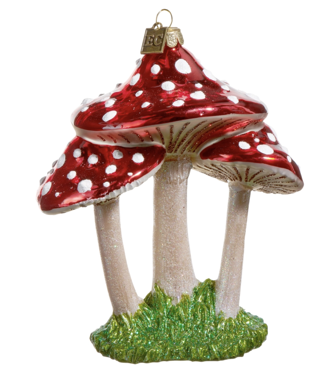 Red Mushroom Trio Ornament