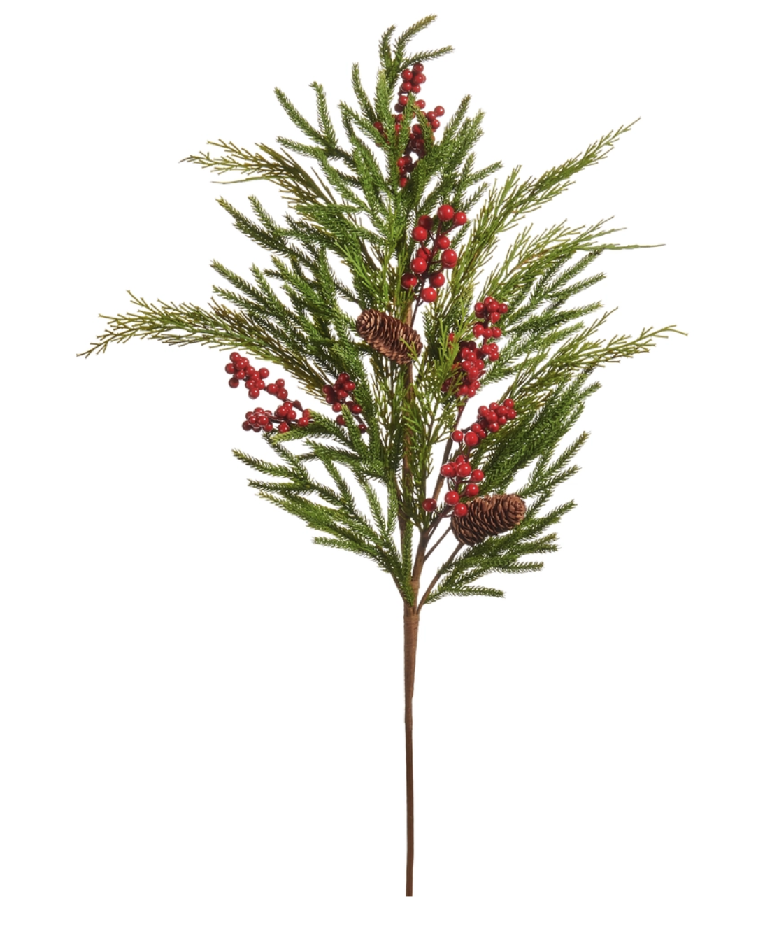 37" Pine and Berry Spray