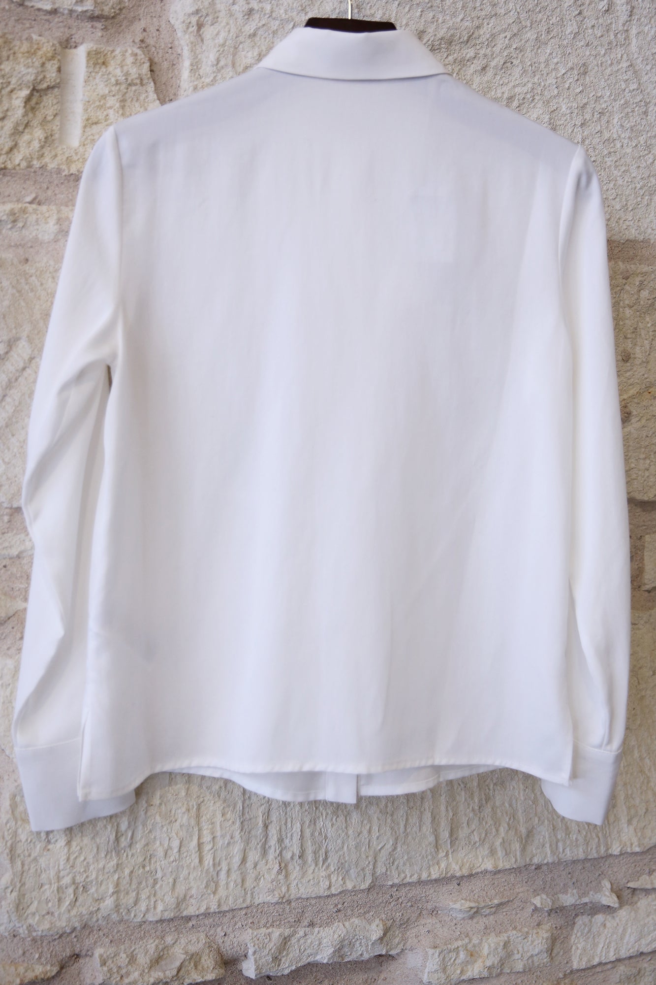 Shirt in Lyocell With Black Stripe Detail