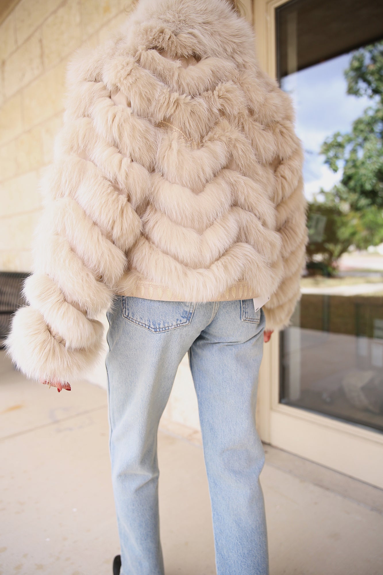 Silk Reversible Embroidered Genuine Fur Bomber Jacket