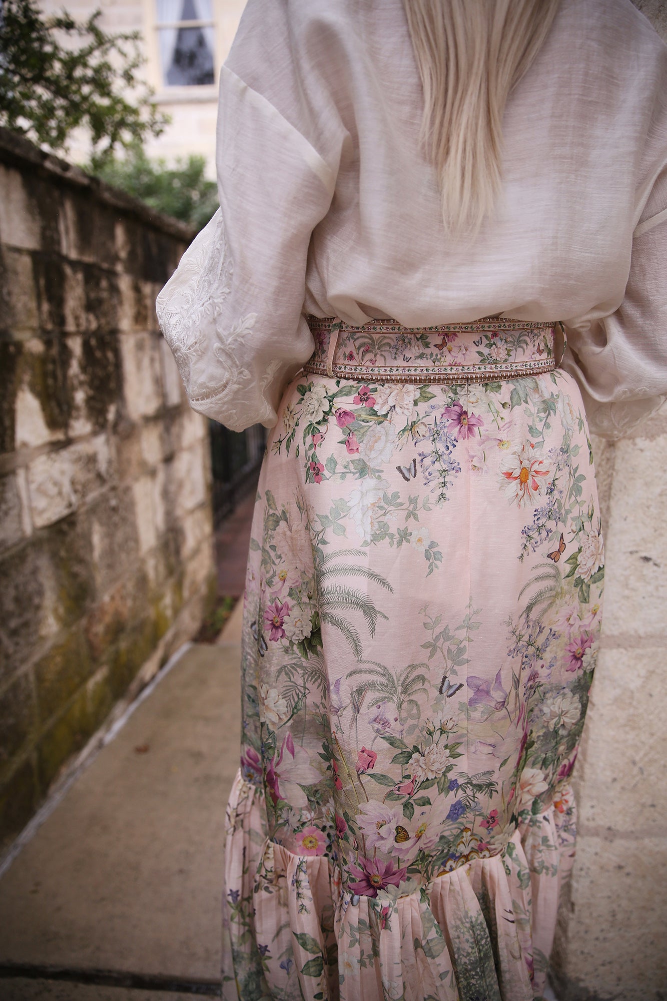 Skirt With Deep Hem Frill And Belt Palacio Playground