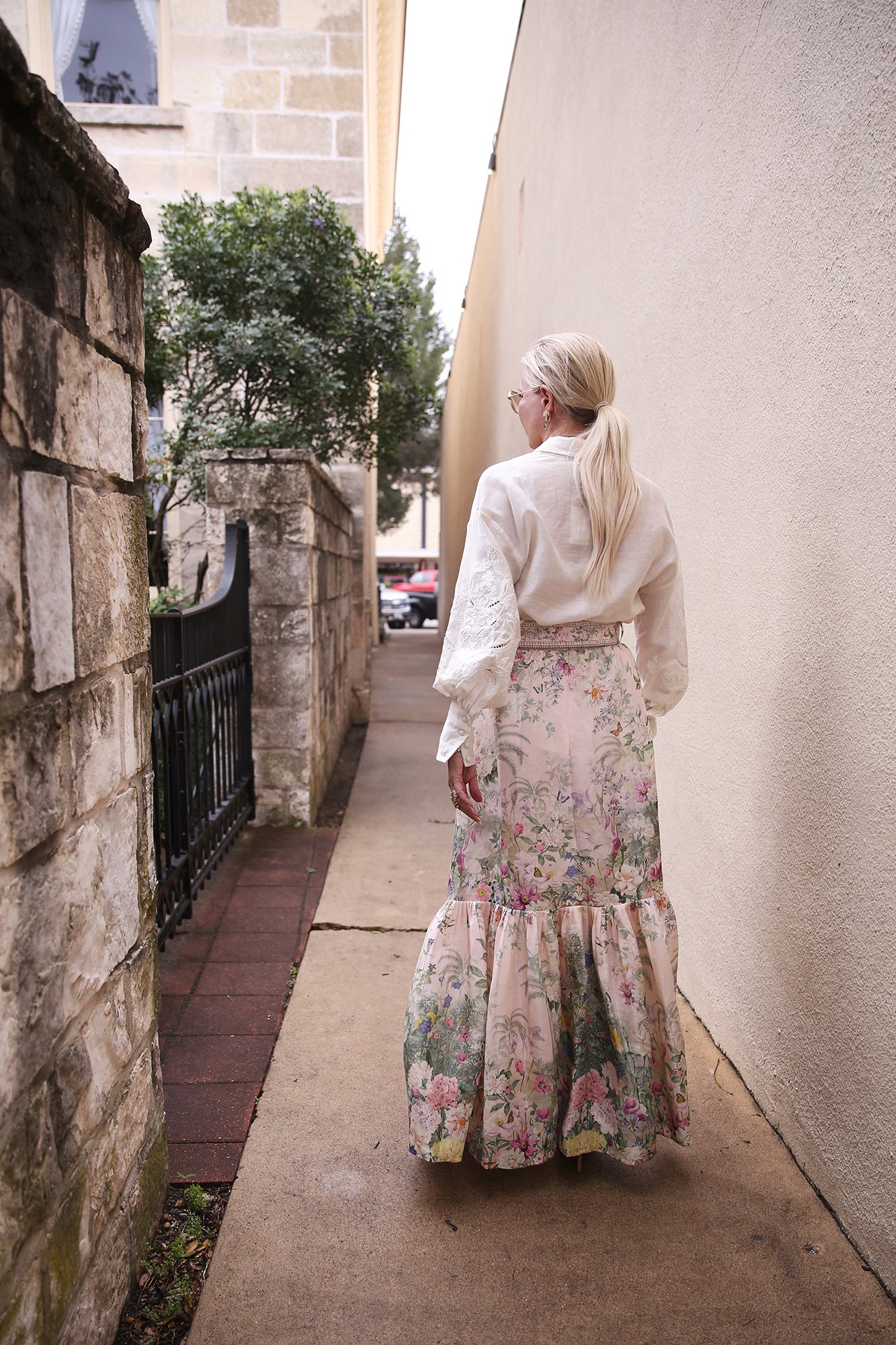 Skirt With Deep Hem Frill And Belt Palacio Playground