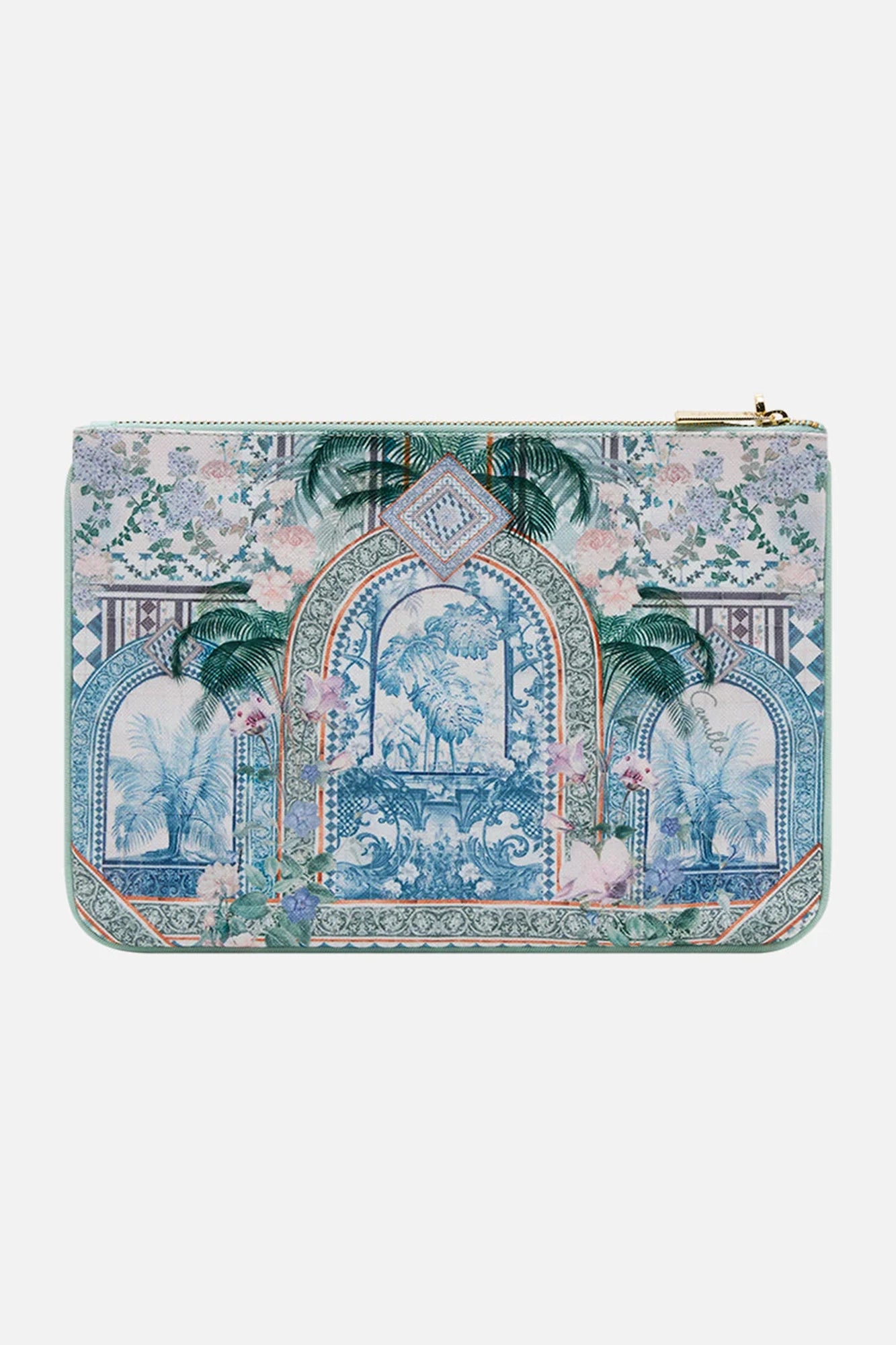 Small Canvas Clutch Jardim Party