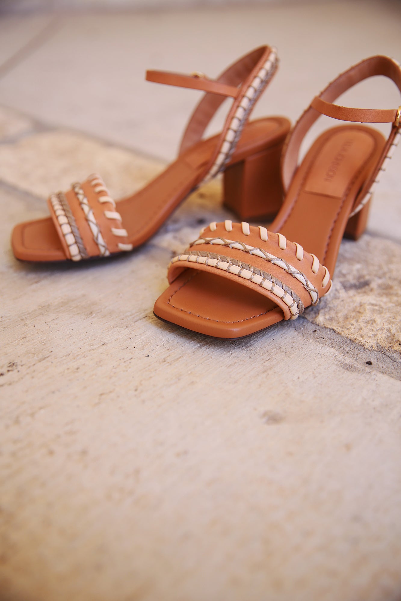Sofia Mid Heel Pecan Brown