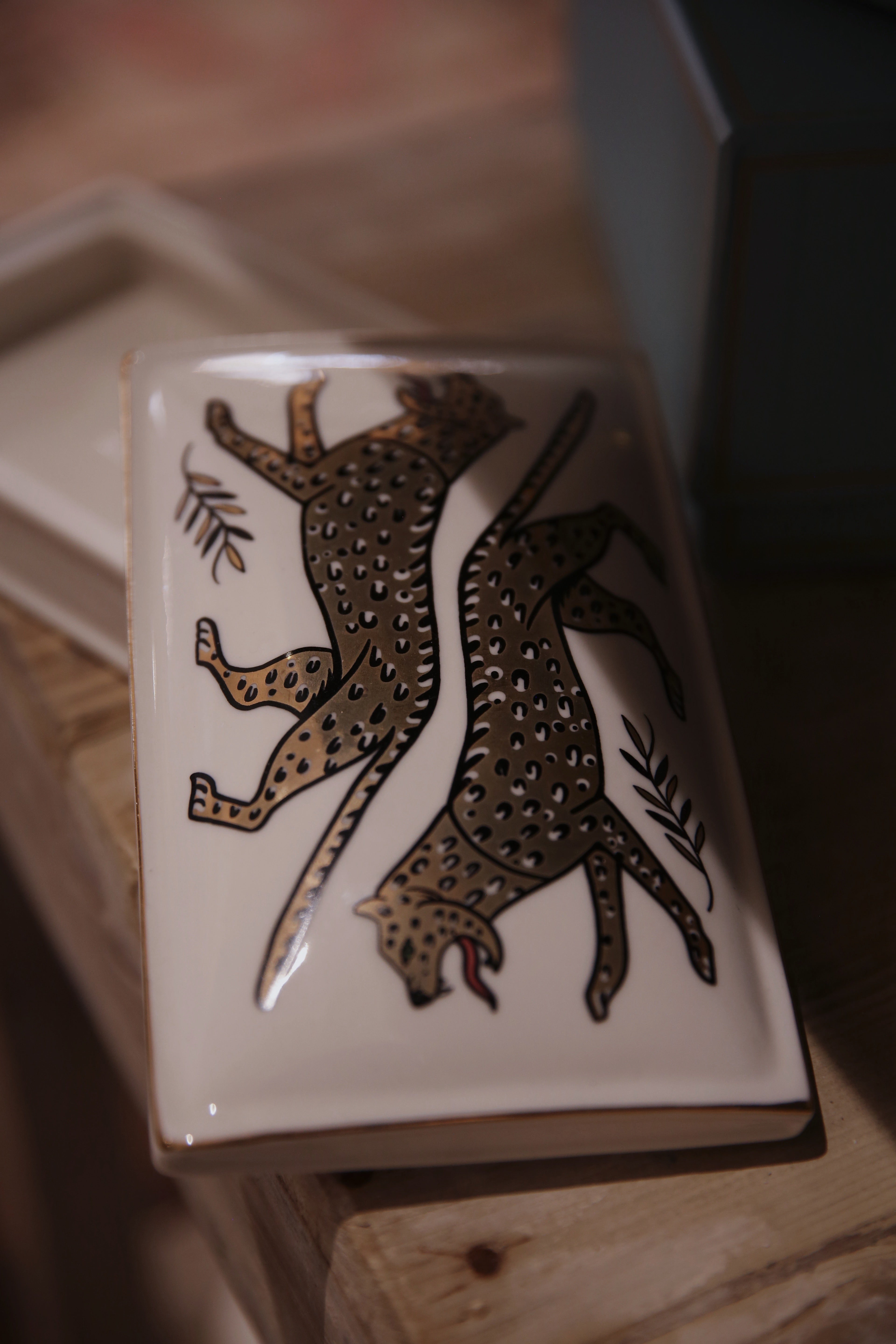 Duo Leopard Ceramic Box