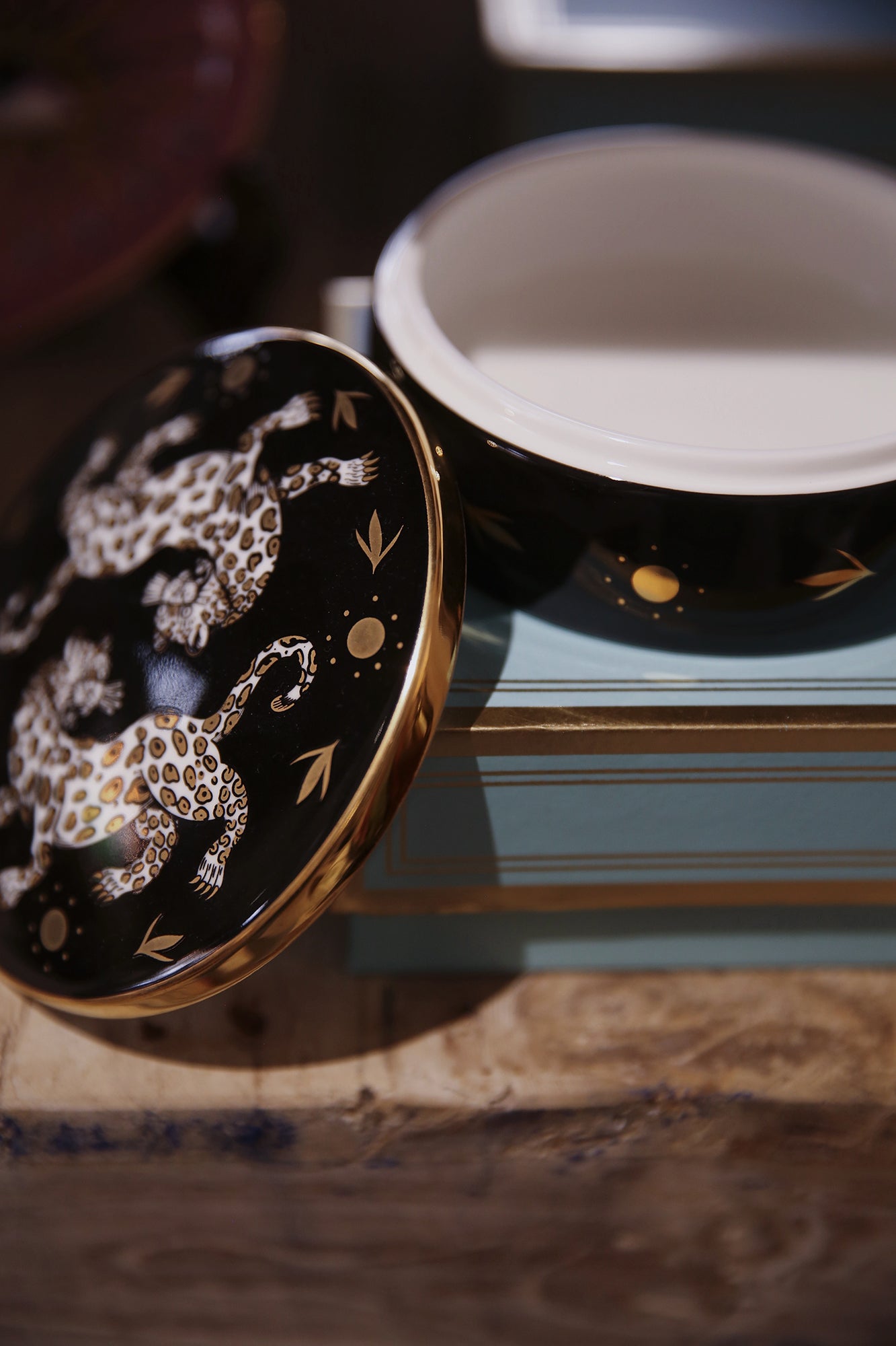 Leopard Horizon Ceramic Trinket Box