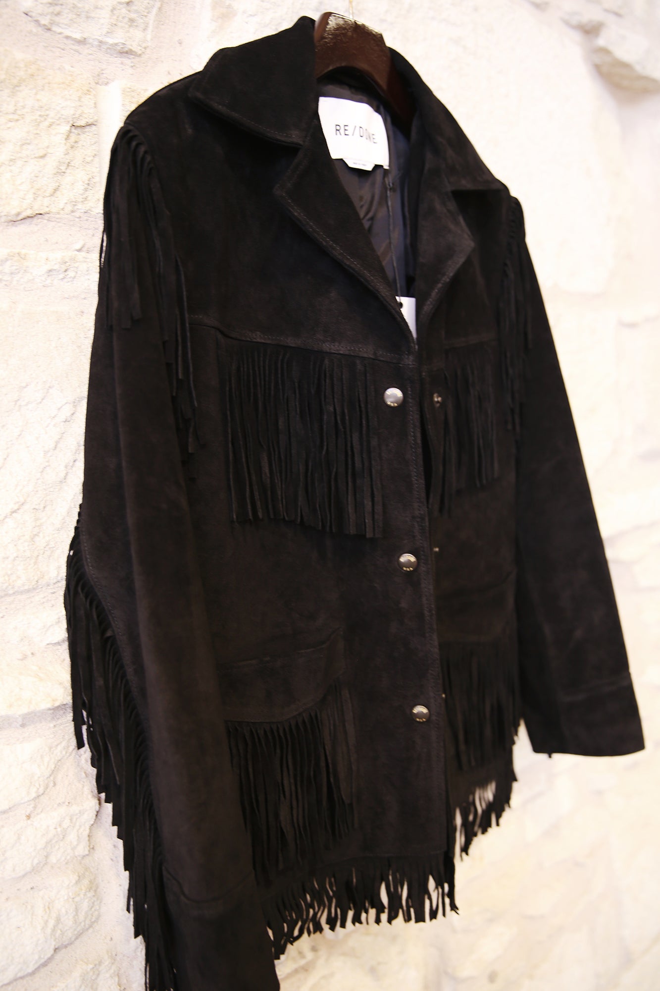 Suede Fringe Jacket