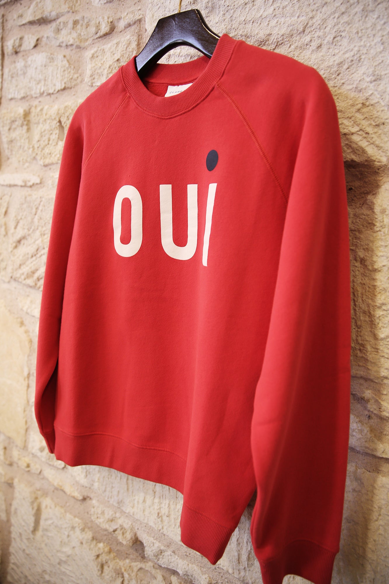 Sweatshirt Super Red w/Cream & Black Oui