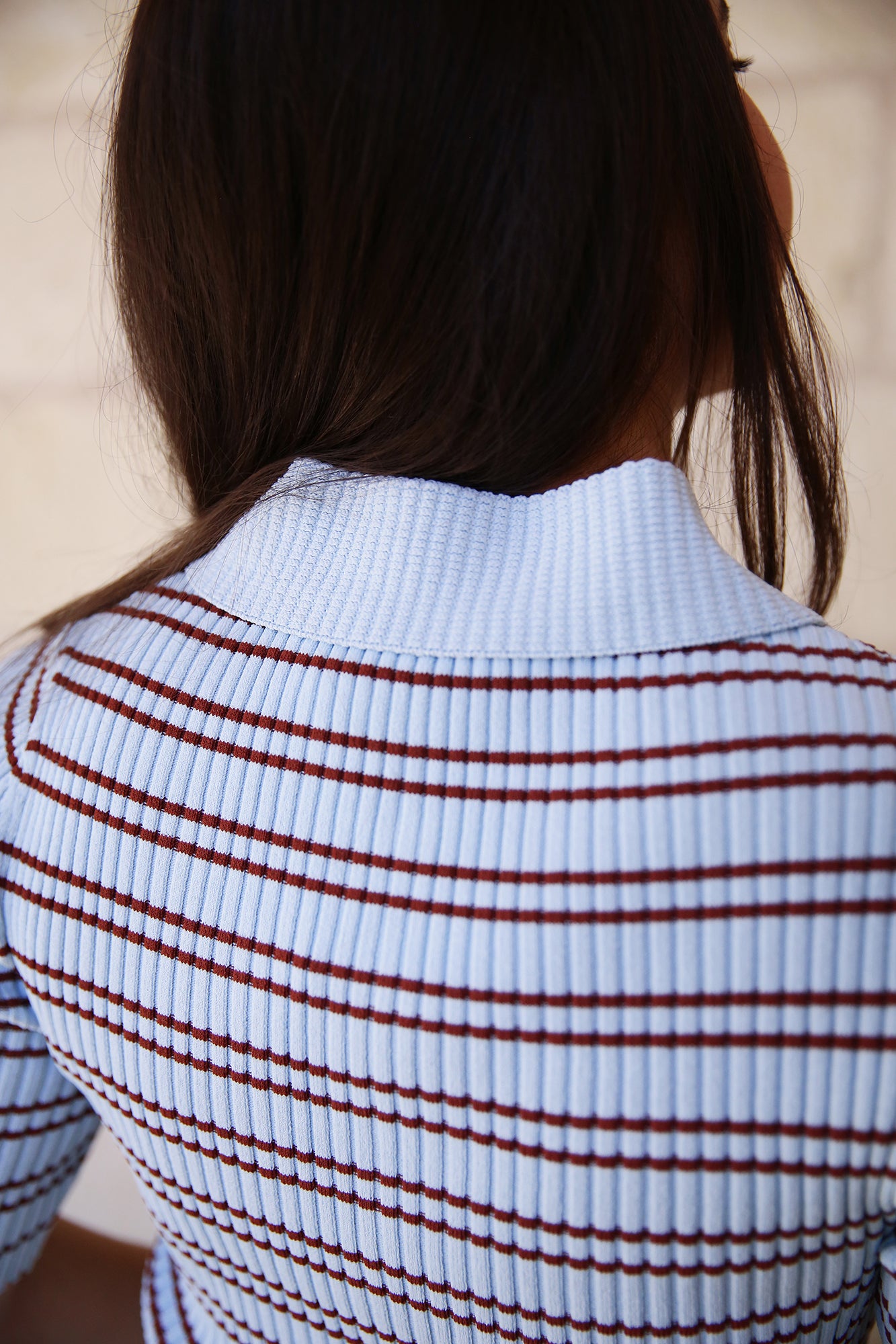 Sydney Ribbed Top Ice Water/Sequoia