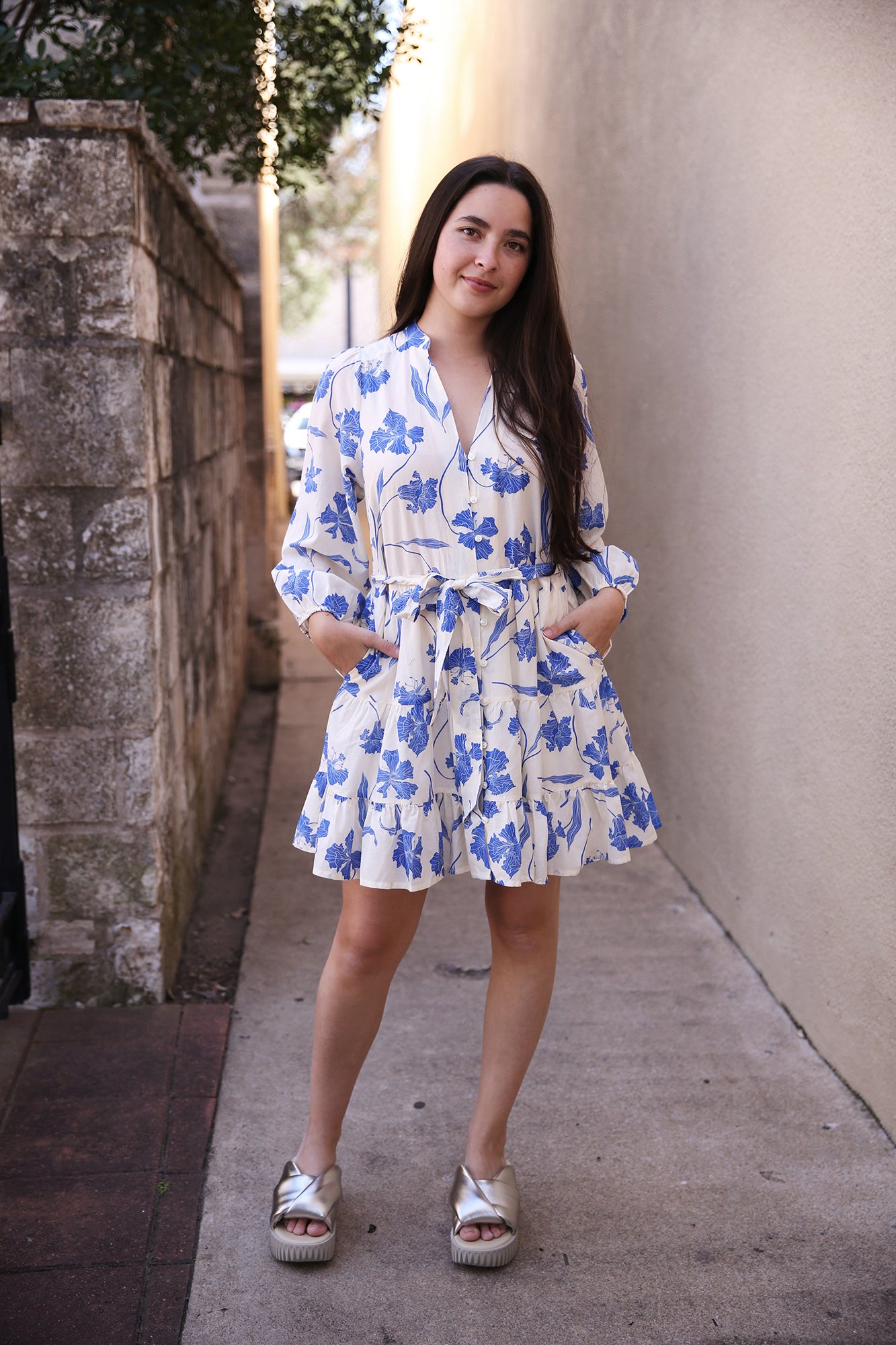 Celeste Dress Blue Iris
