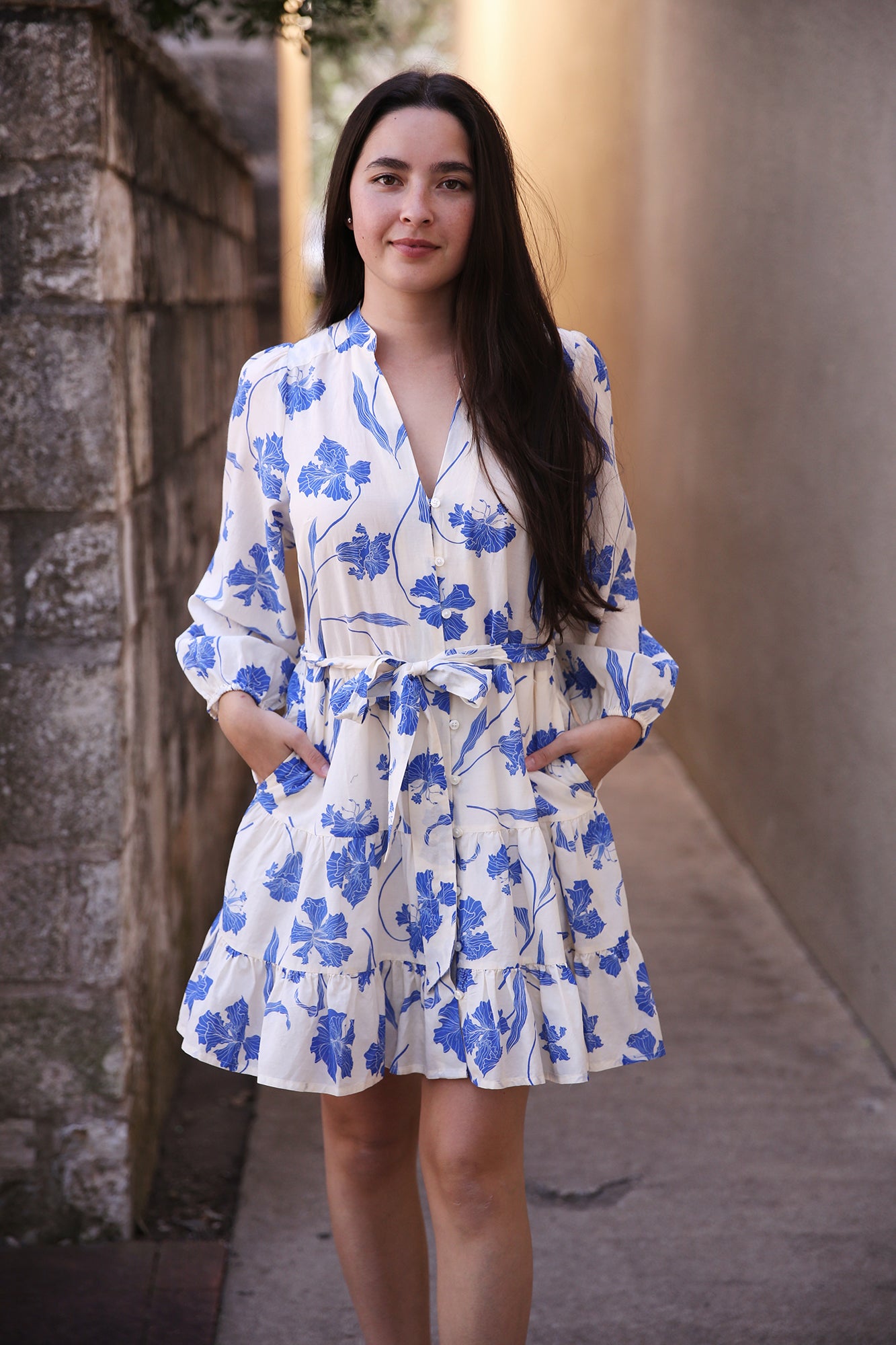 Celeste Dress Blue Iris