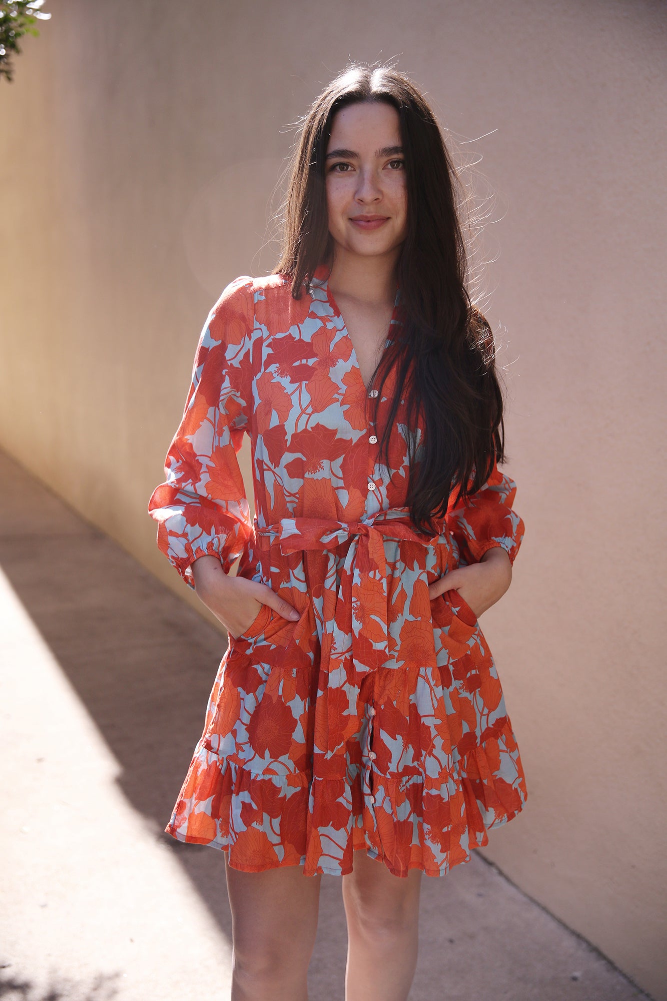 Celeste Dress Shoreline Poppy