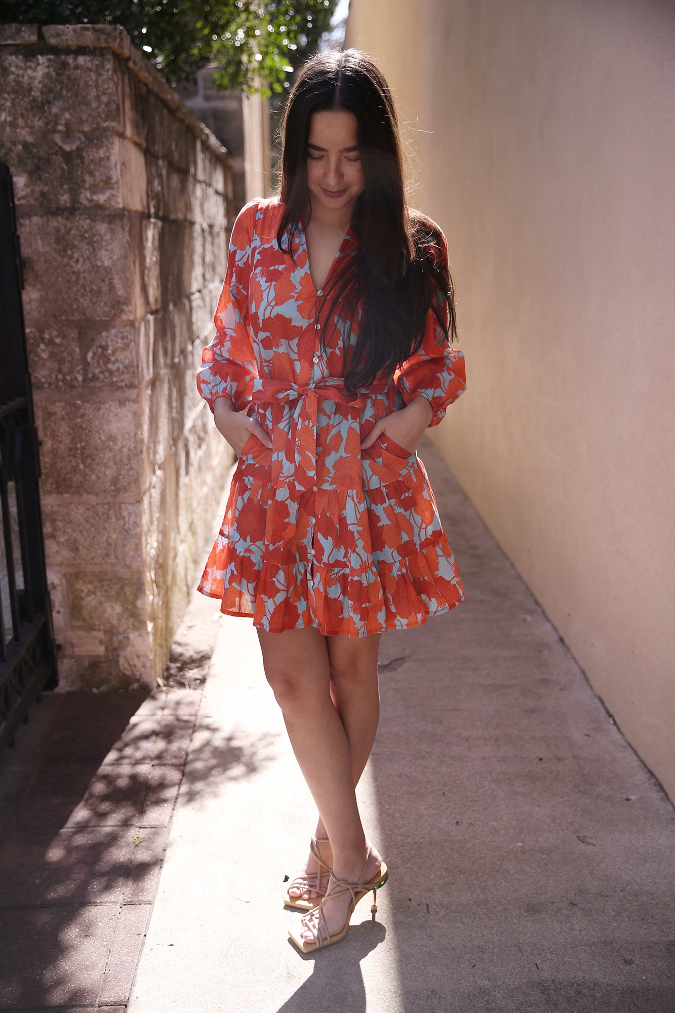 Celeste Dress Shoreline Poppy