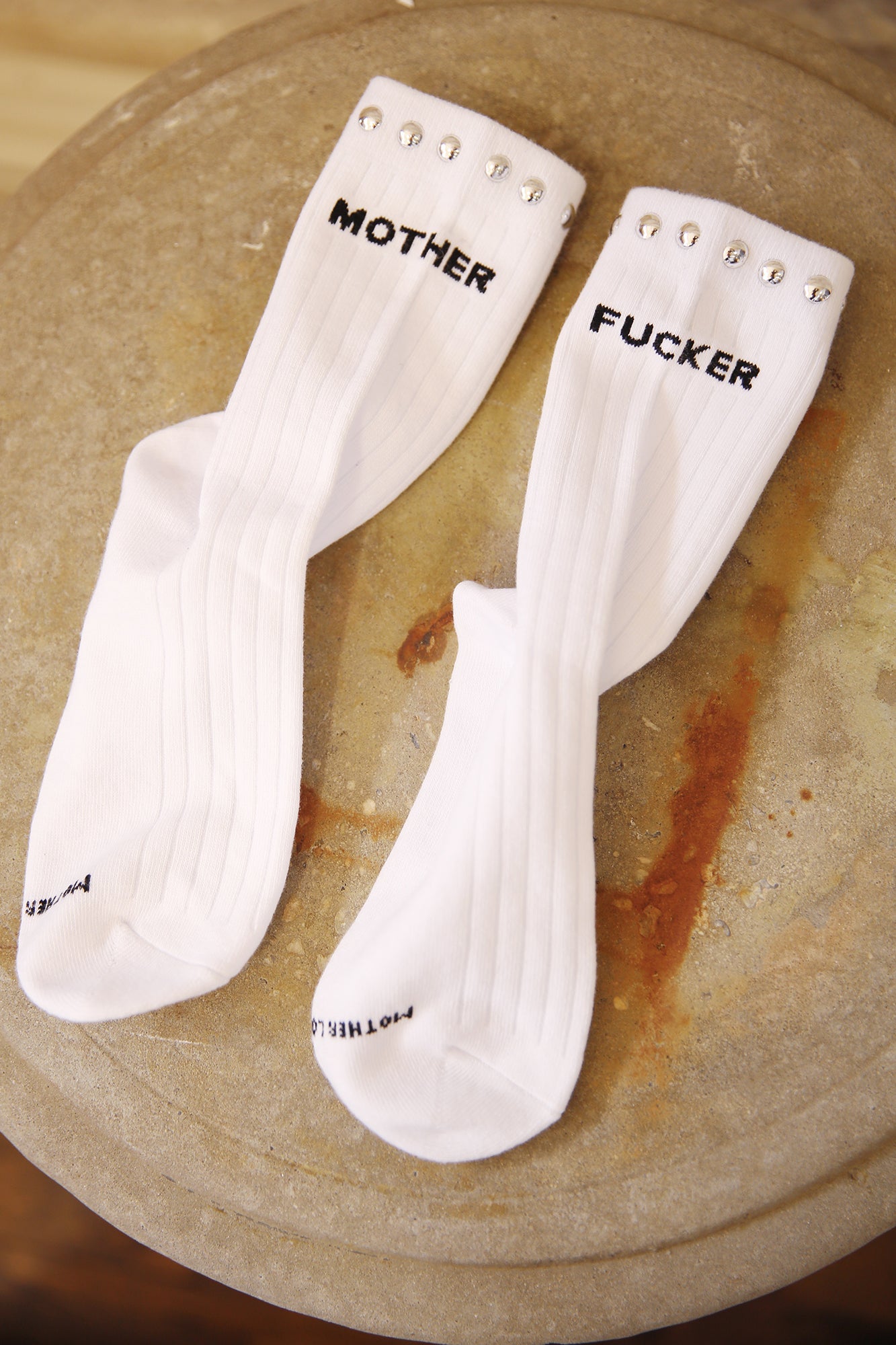 The Half Step White Studded