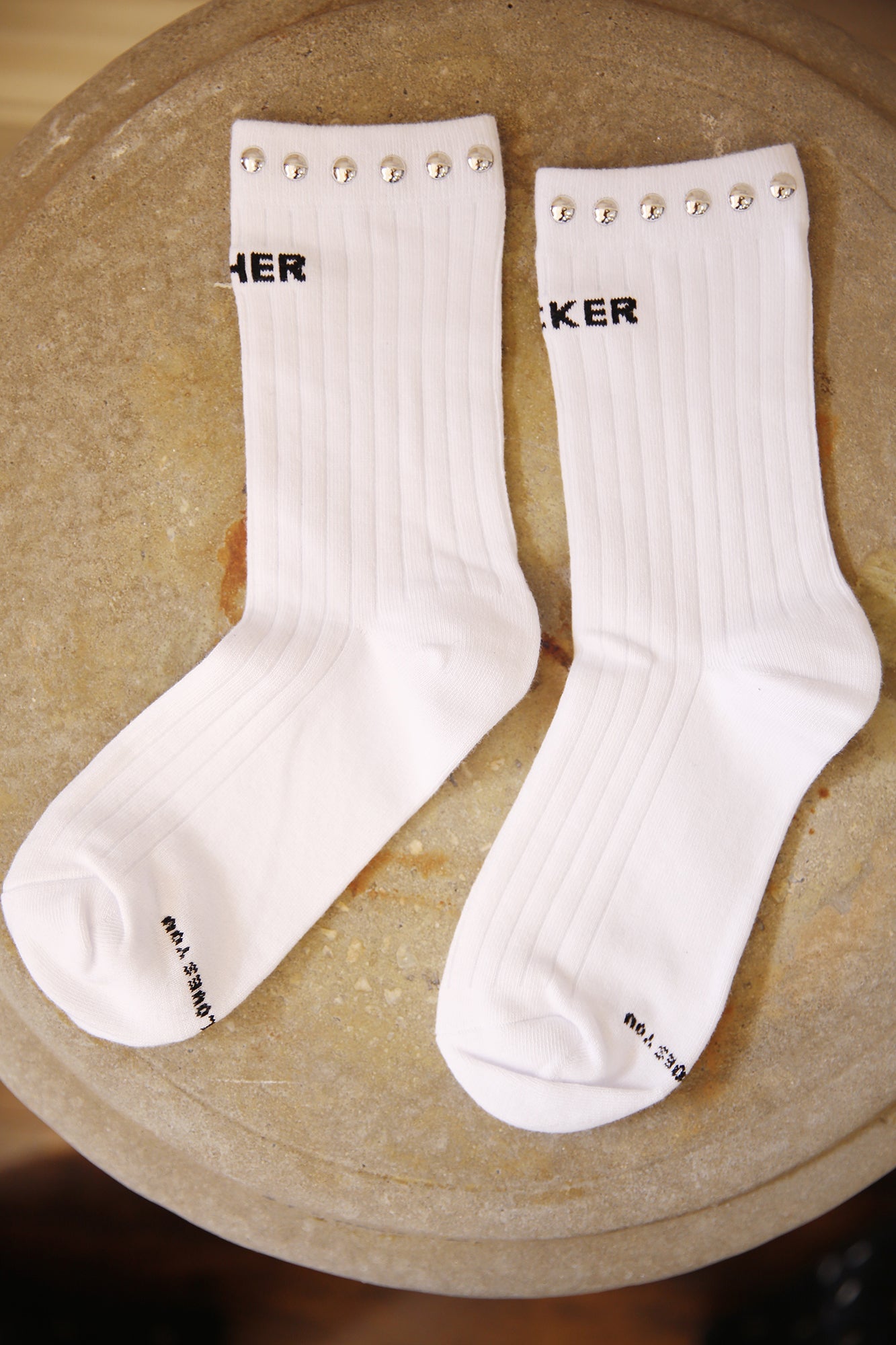 The Half Step White Studded