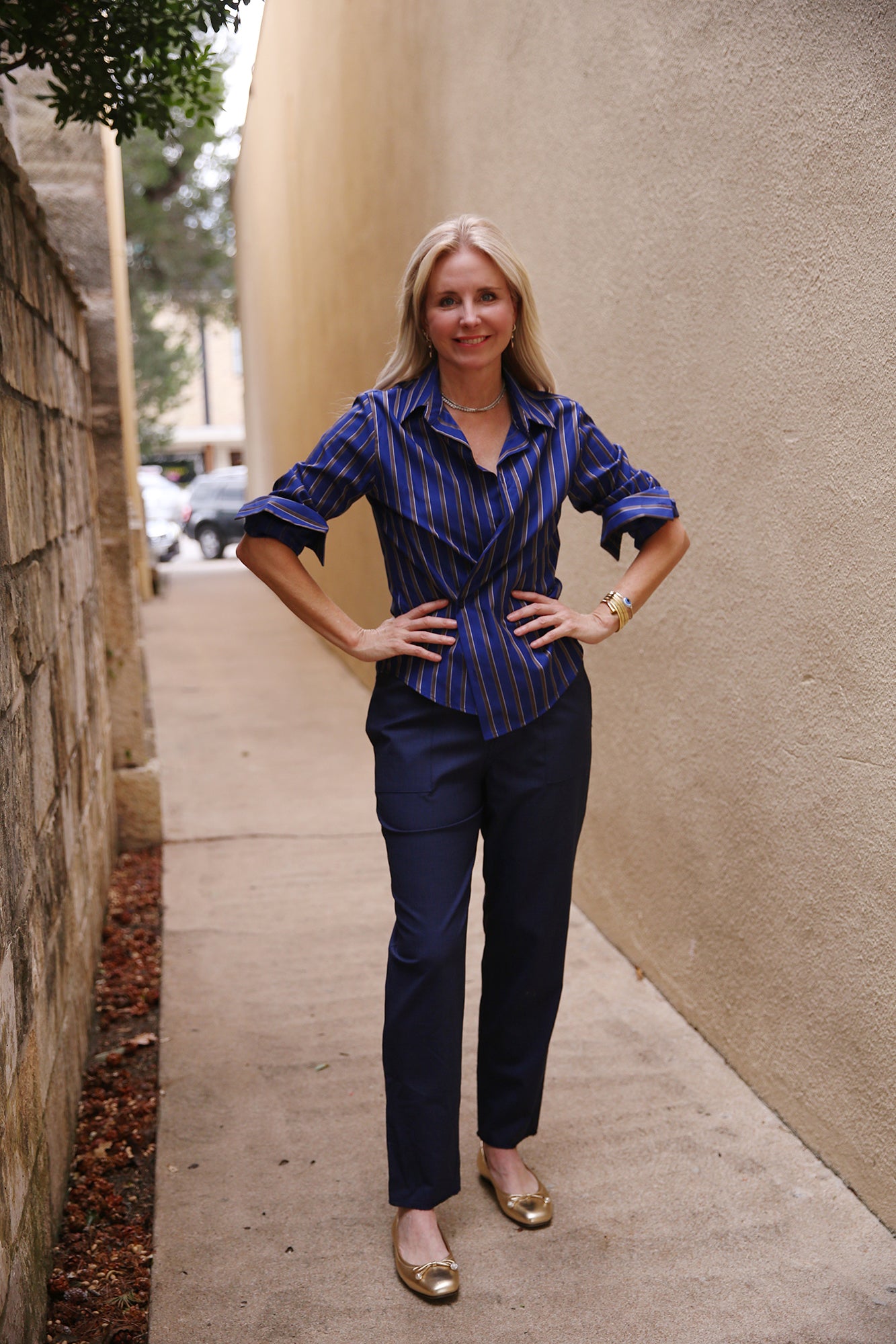 The Fitted Shirt Egyptian Cotton Bowood Stripe