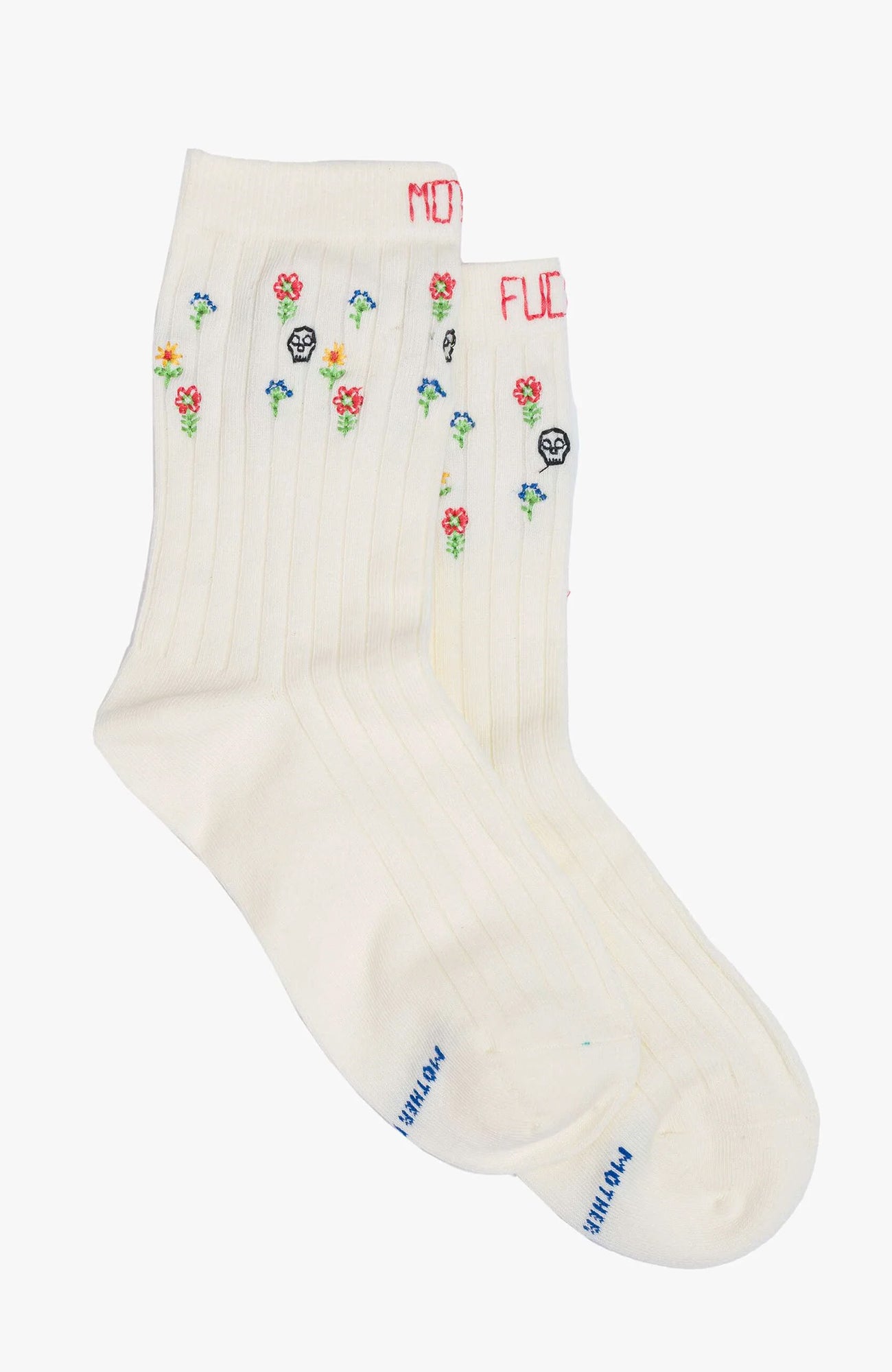 The Half Step MF Skulls And Flowers Sock