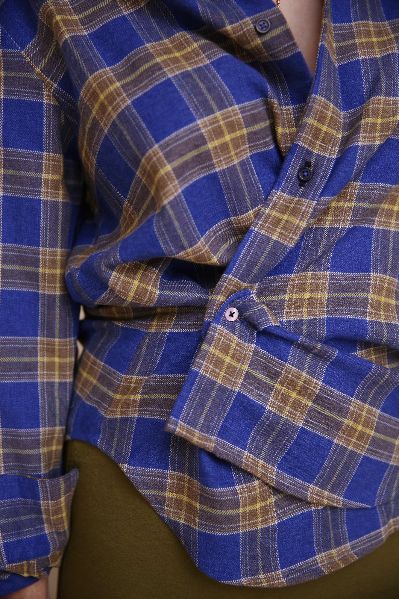 The Men's Shirt Japanese Flannel Blue Plaid