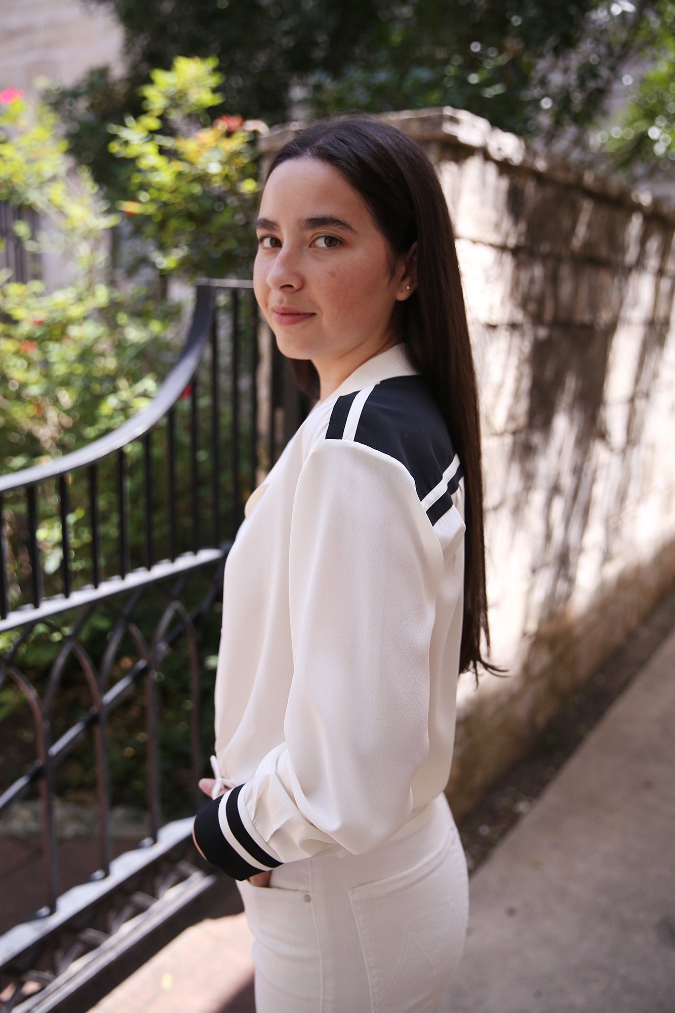 The Silk Pajama Shirt Alabaster Multi