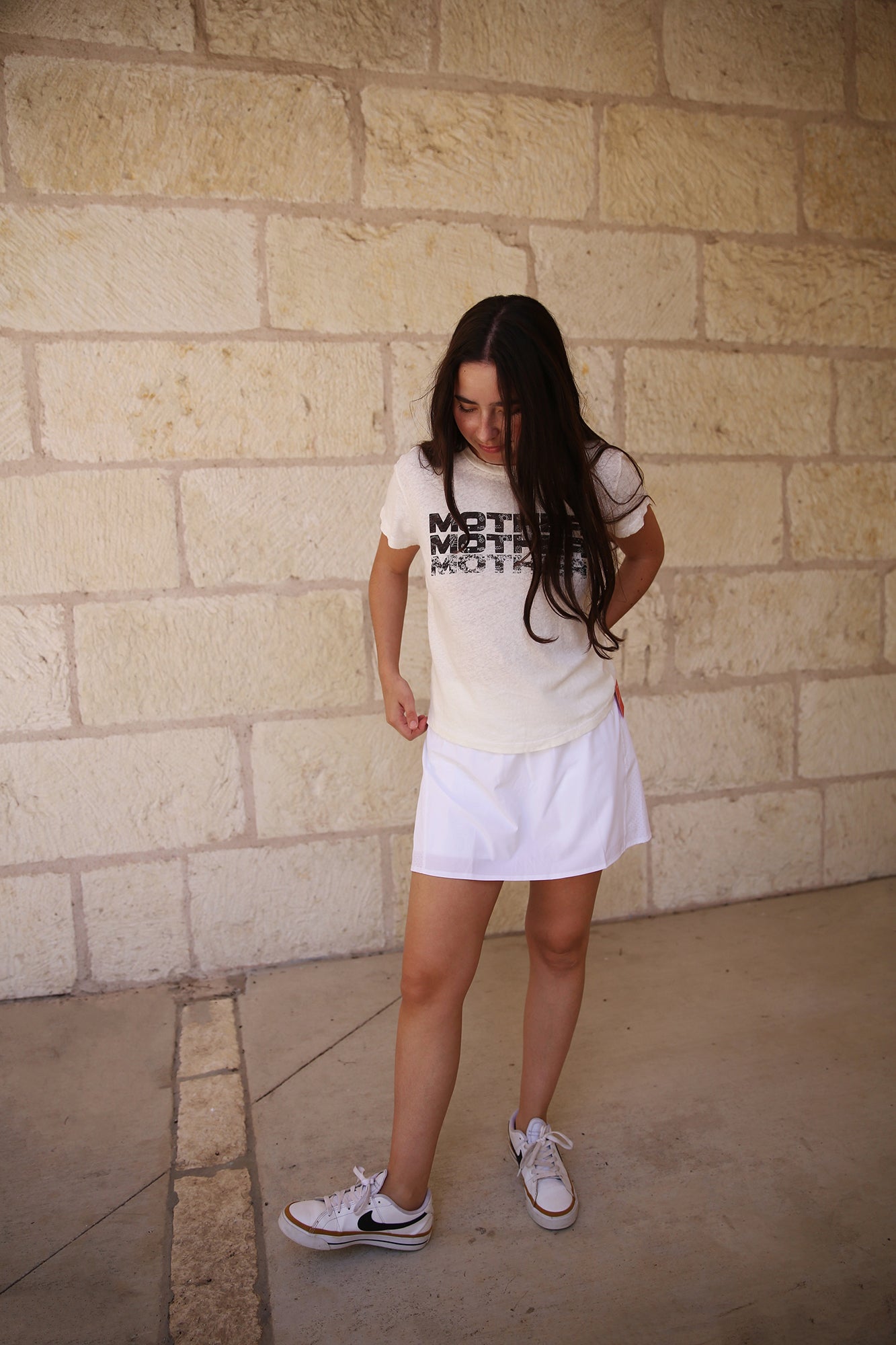 The Get Moving Skort 14" White