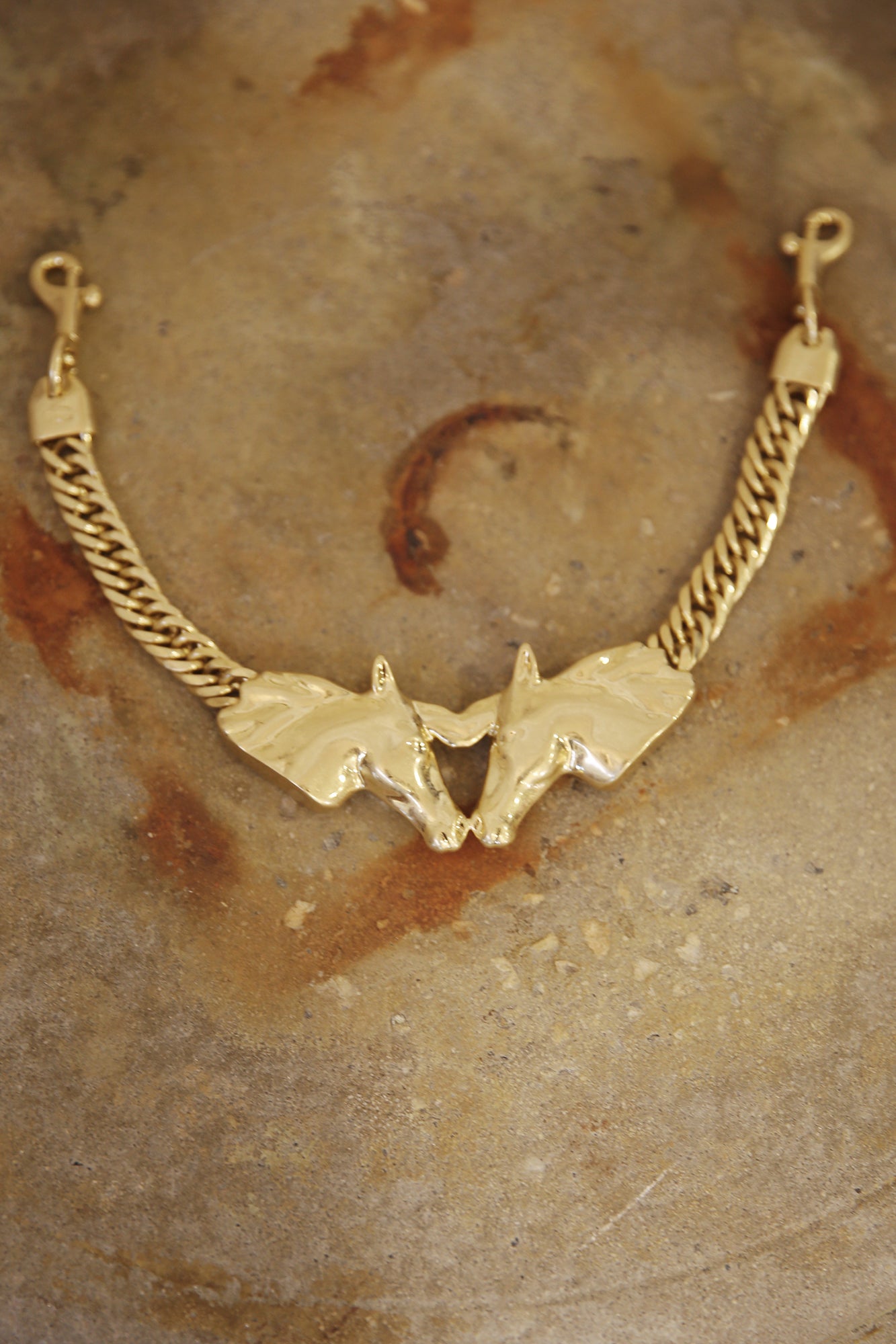 Top Handle Strap Vintage Gold Le Cheval