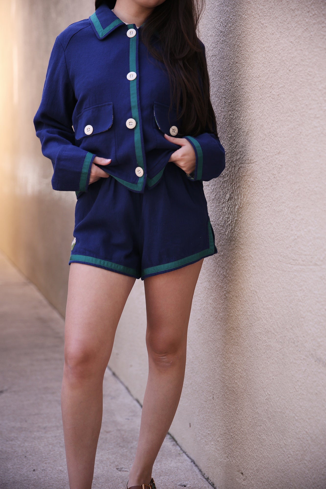 Rhea Short Blue Twill