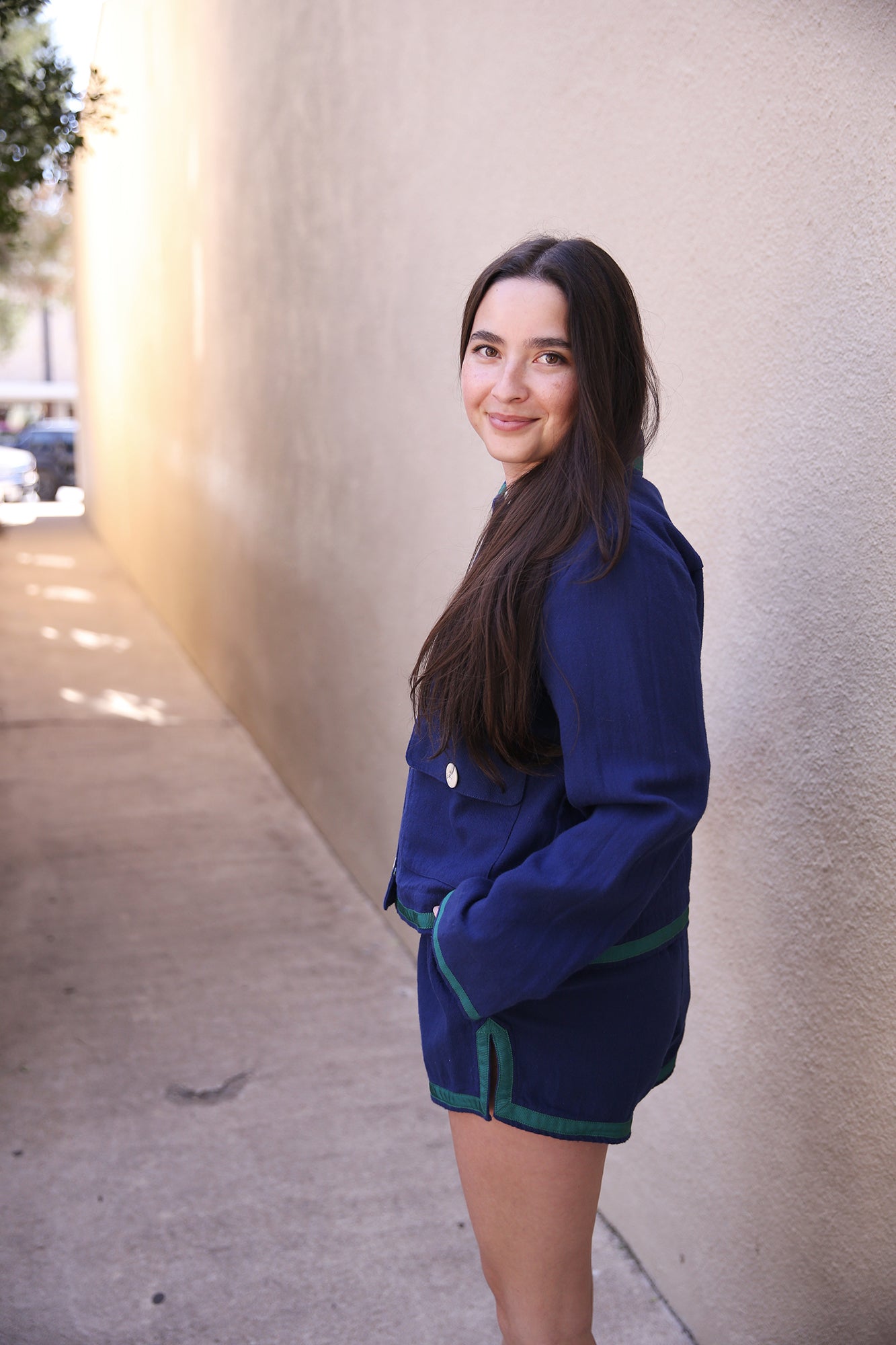 Rhea Short Blue Twill