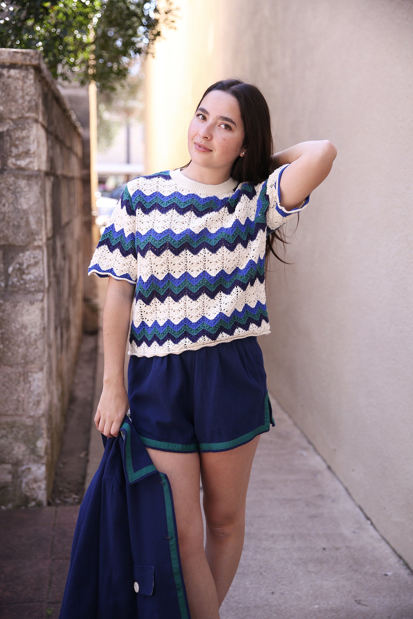 Rhea Short Blue Twill