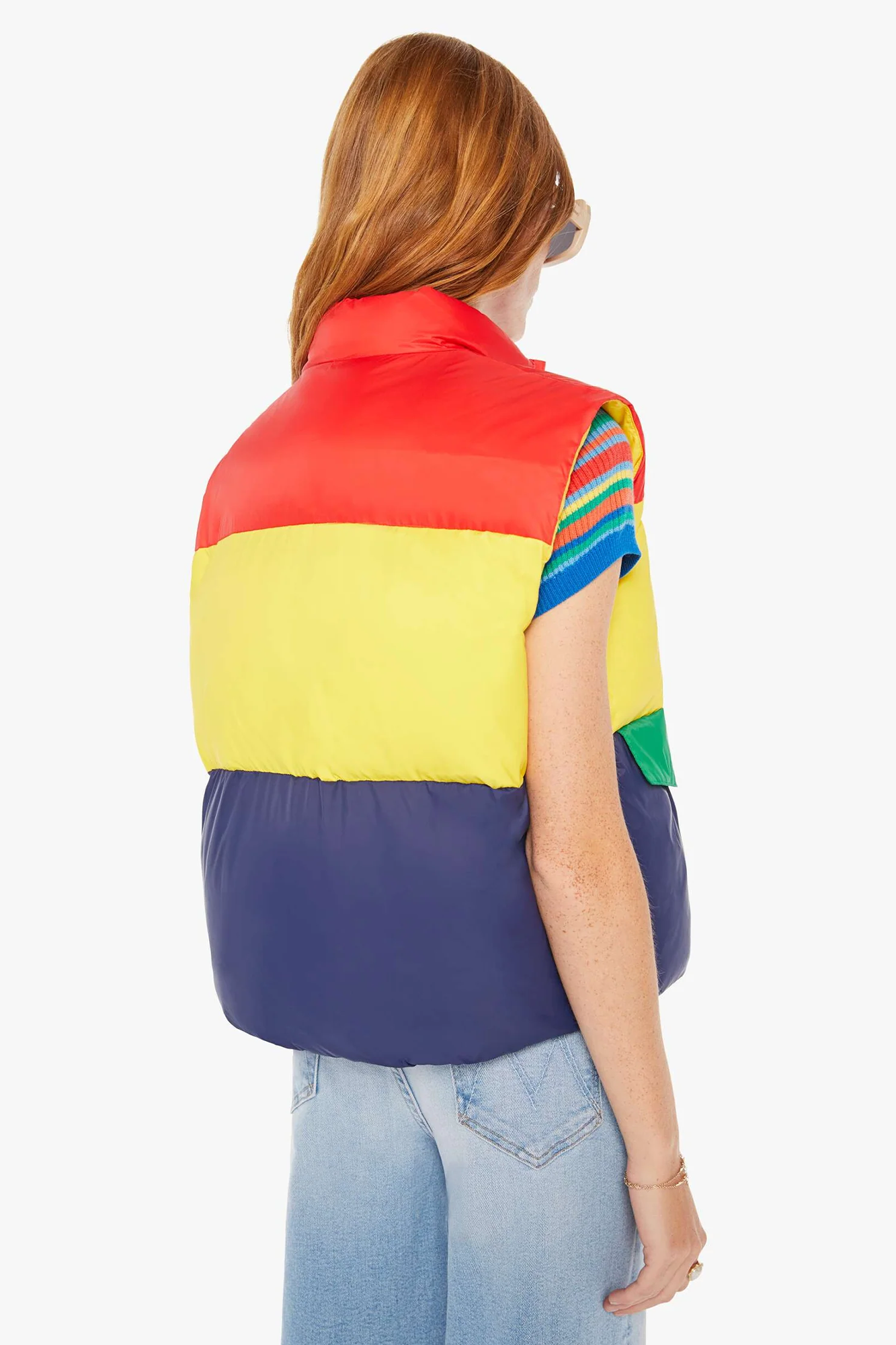 MOTHER The Pillow Talk Tri Color Vest