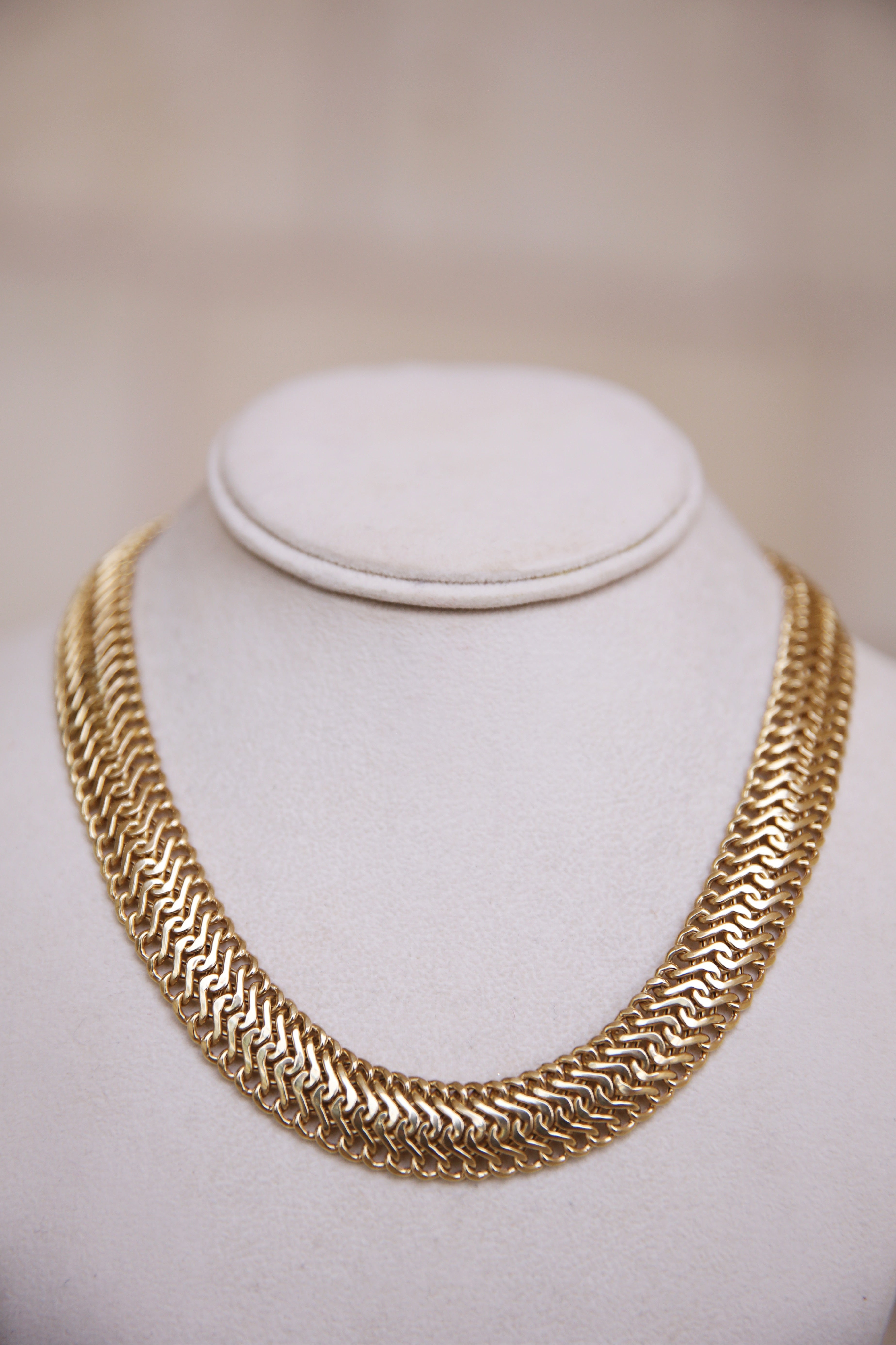 Woven Gold Collar