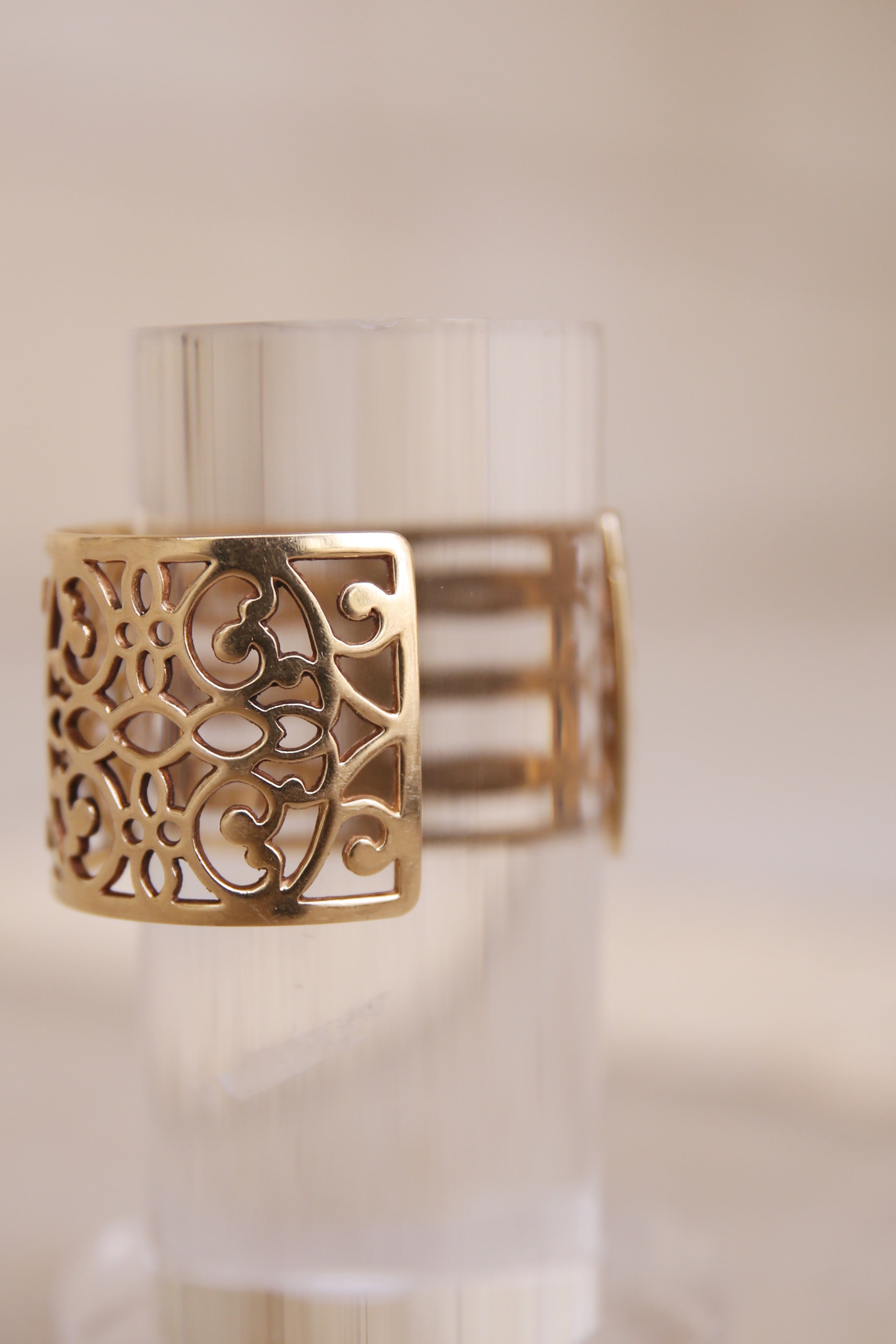 14K YG Filigree Cuff