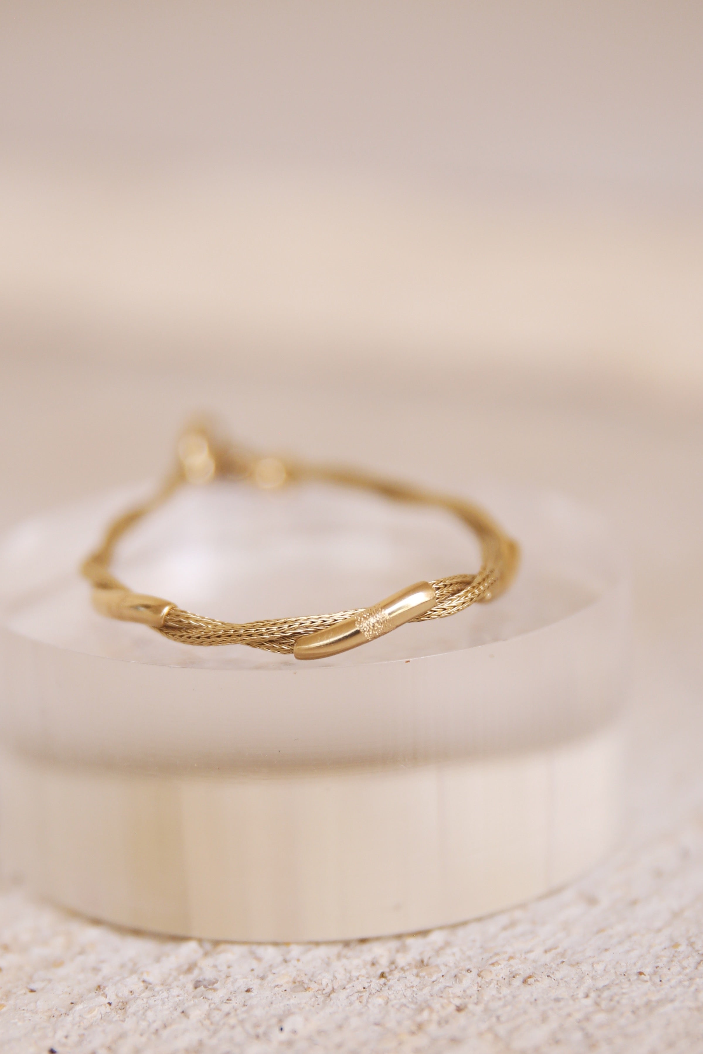 Braided 18K YG Bracelet