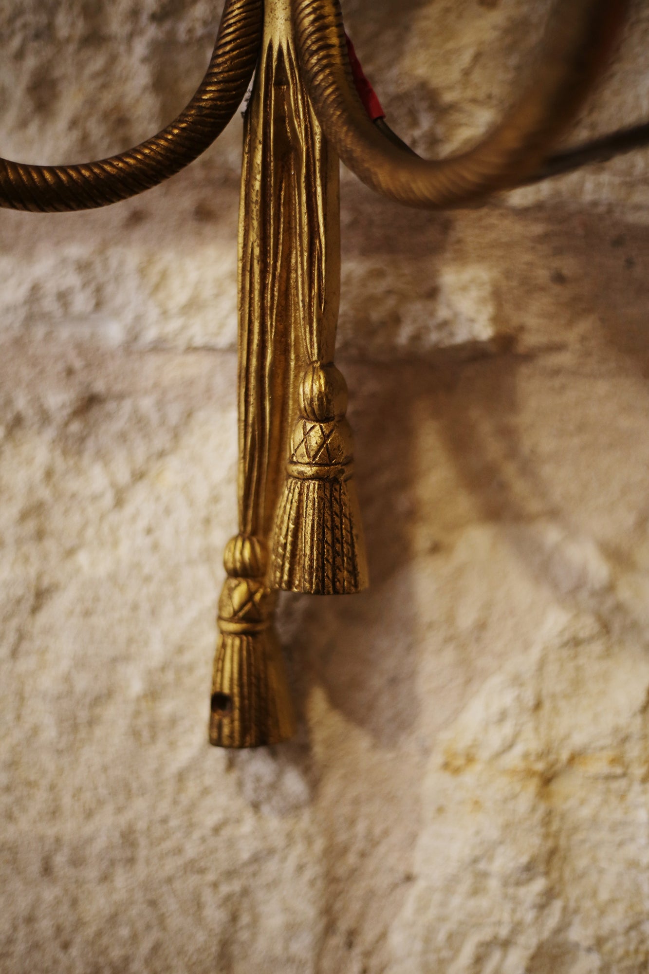 PAIR - Vintage Navy and White Rope Sconces