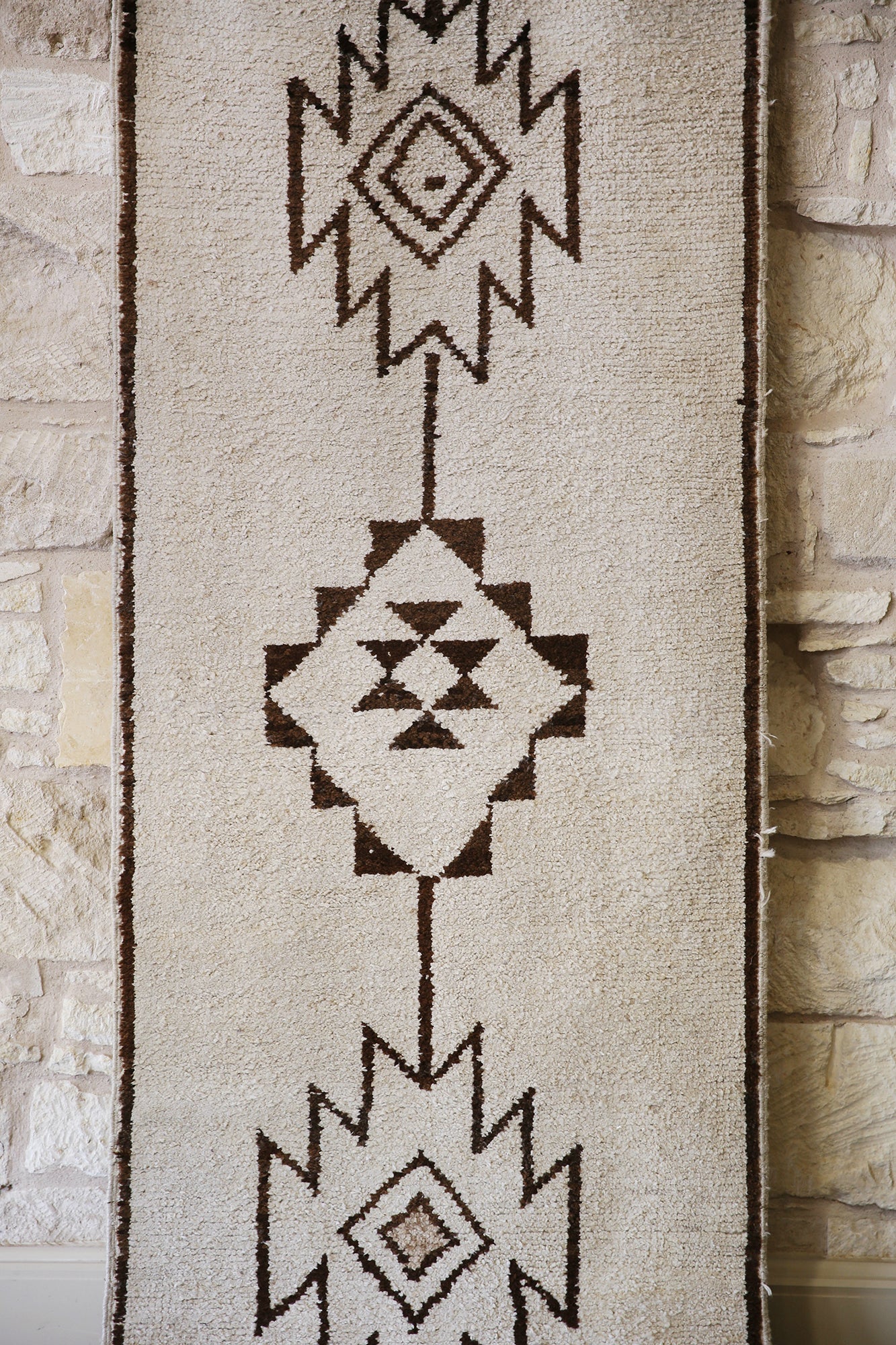 Vintage Turkish Neutral Southwestern Runner - 11'2" x 3'7"