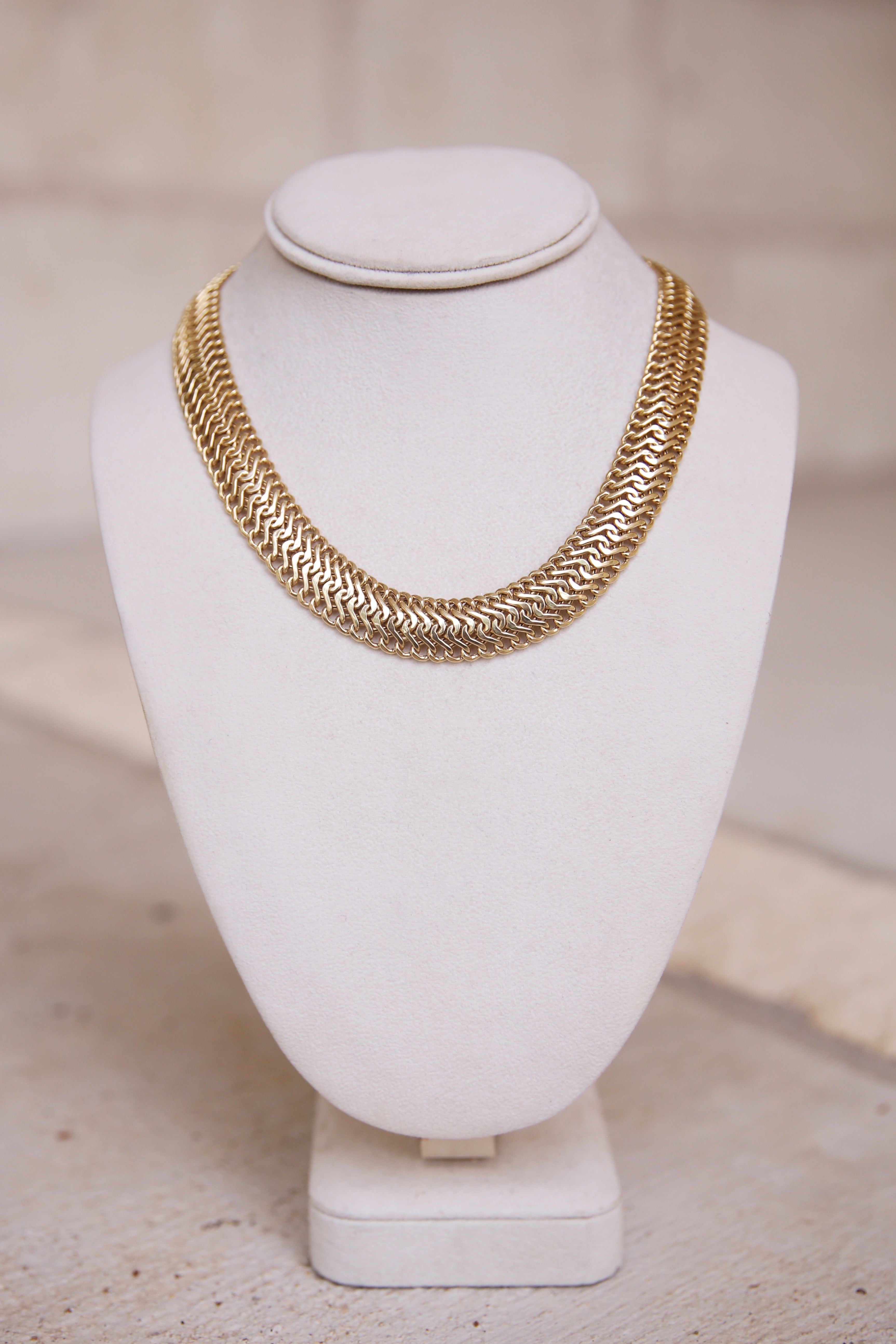 Woven Gold Collar