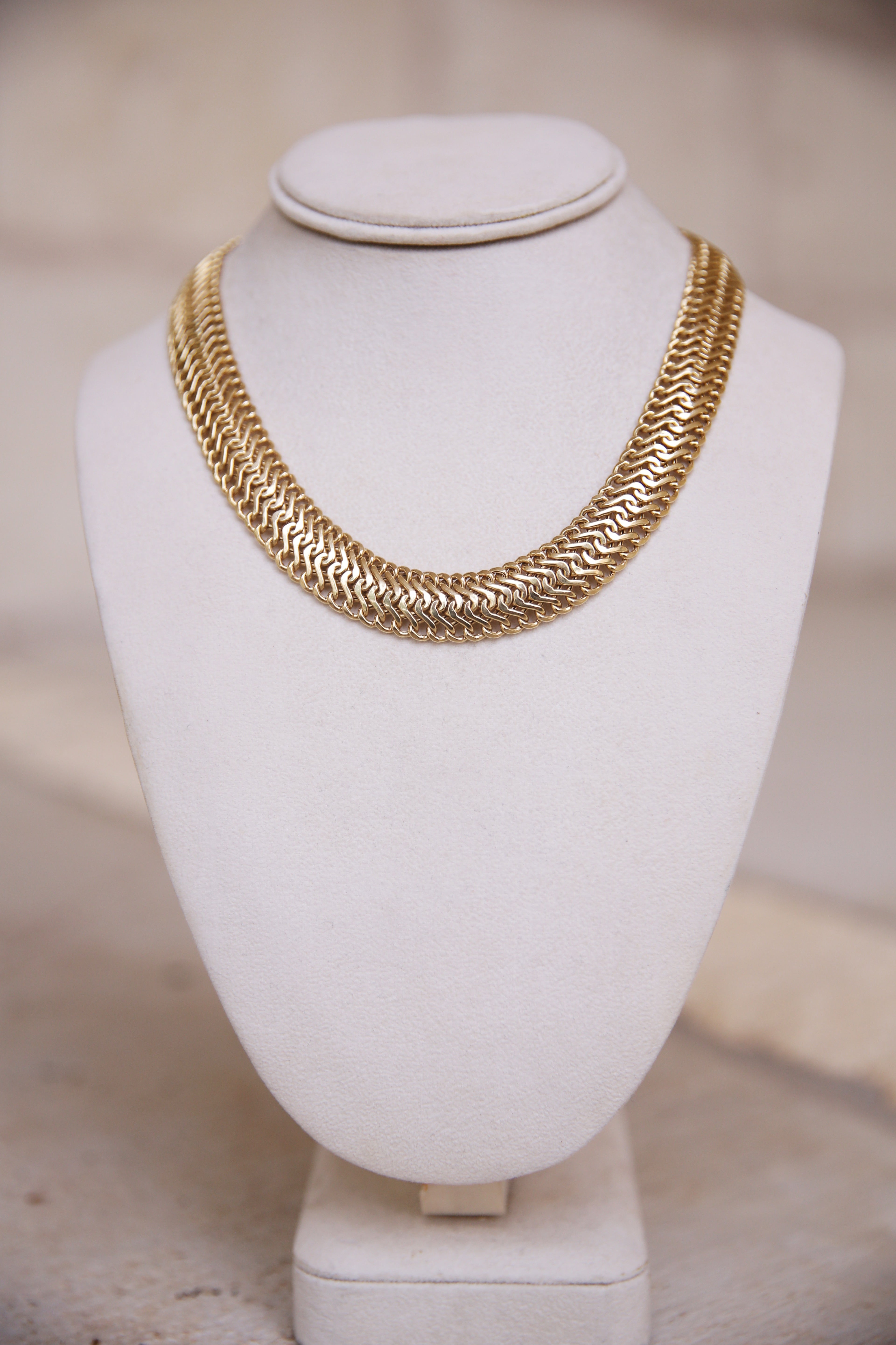 Woven Gold Collar