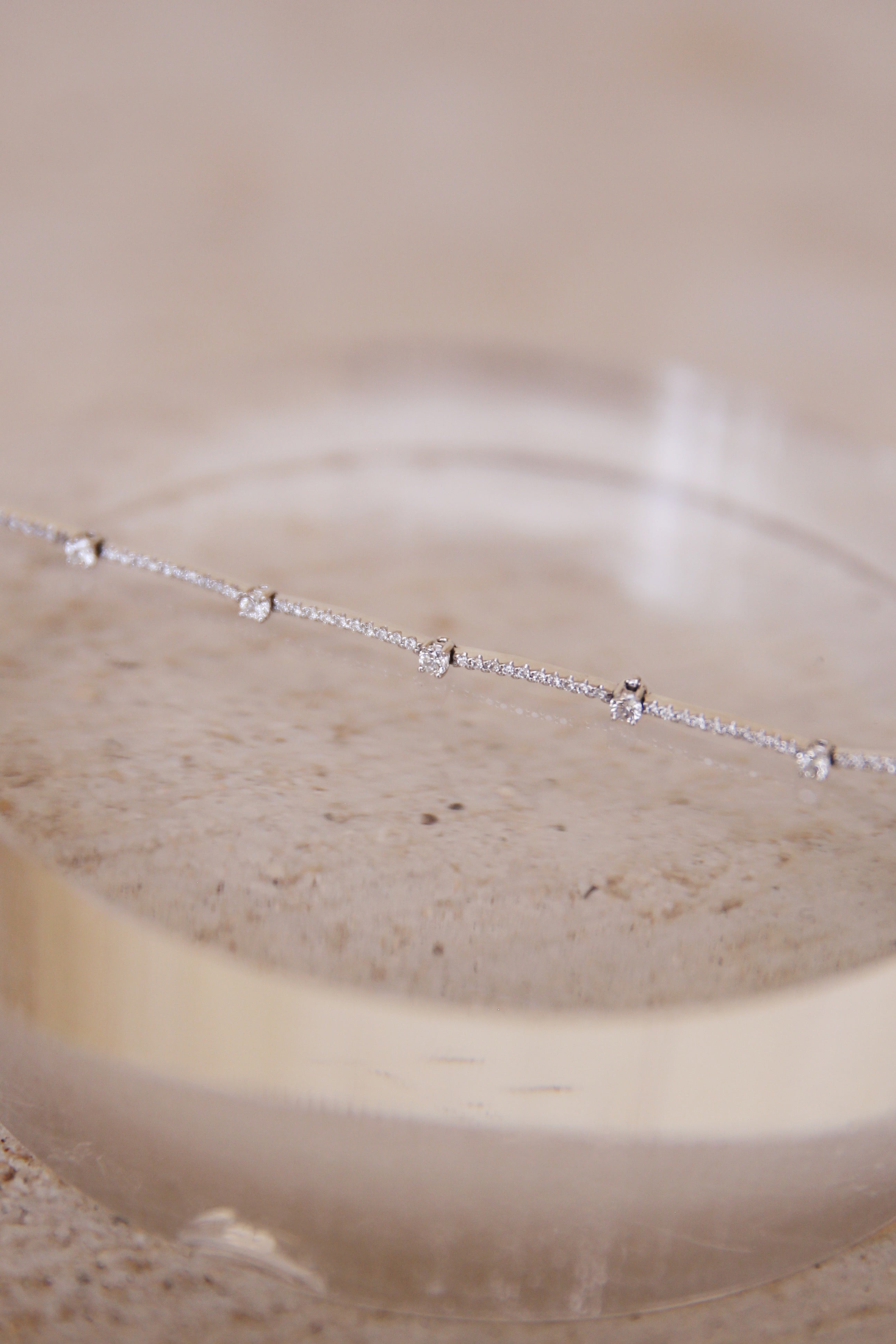 White Gold Diamond Tennis Necklace