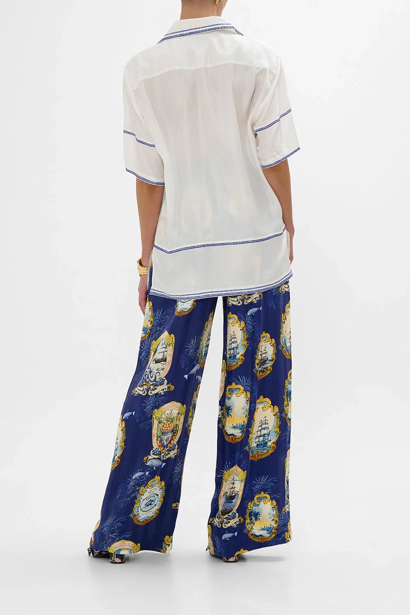 Wide Leg Waisted Pant Song Of Saint Anthony