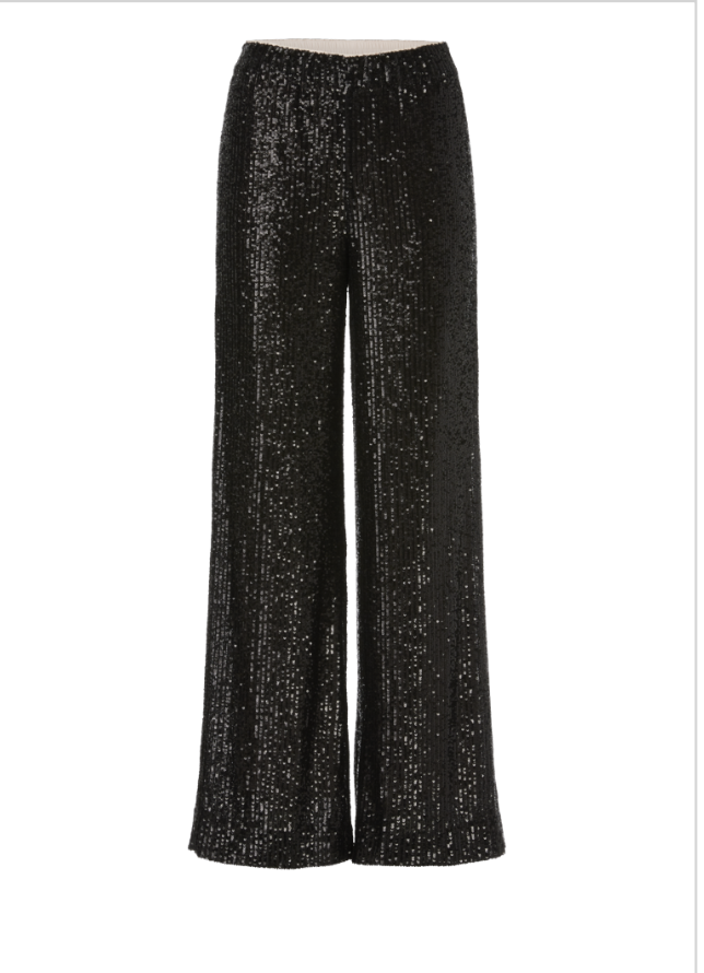 Leo Finesse Sequin Winterthur Pants Black