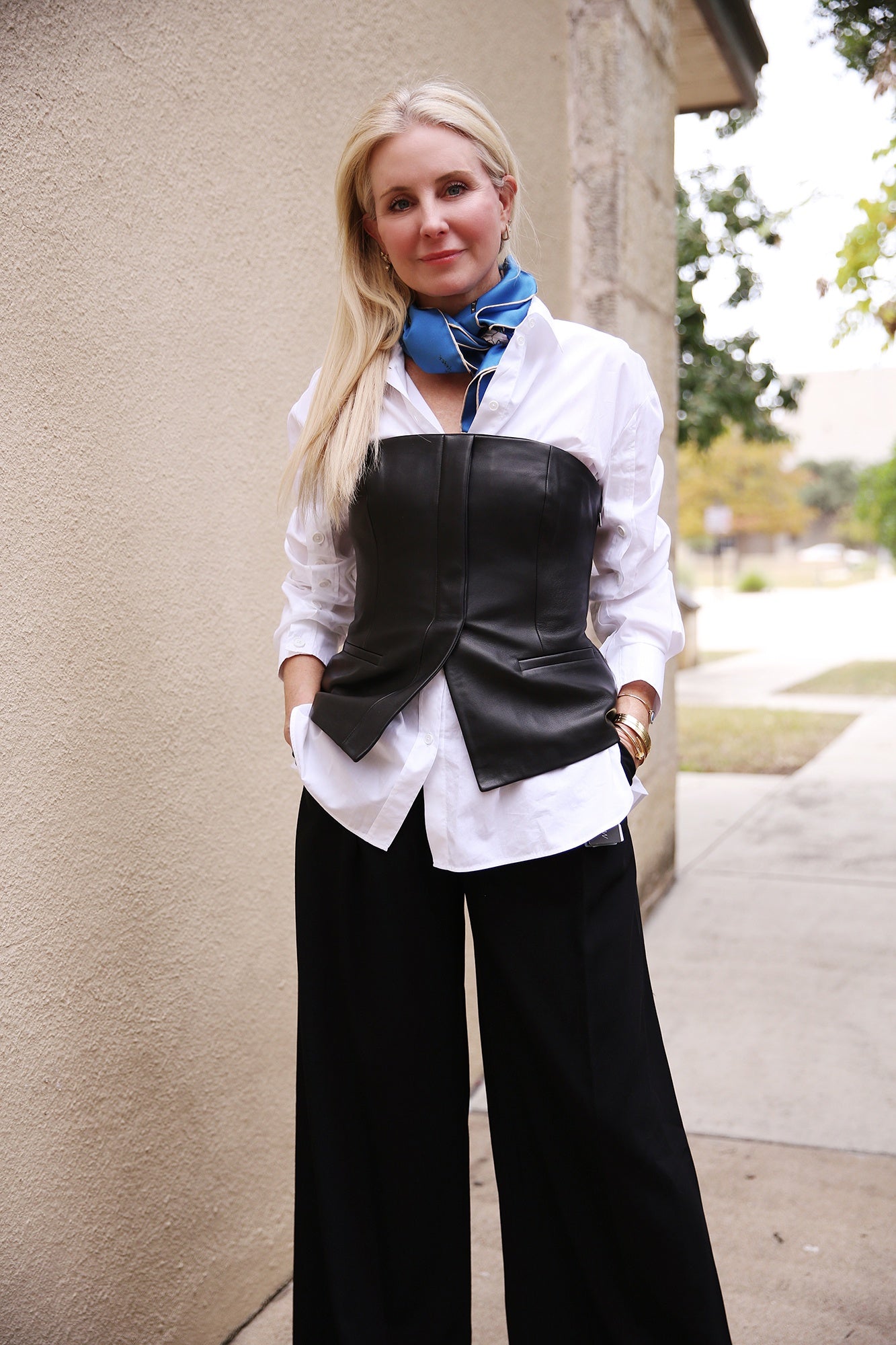 Zip It! Shirt With Button Up Sleeves White
