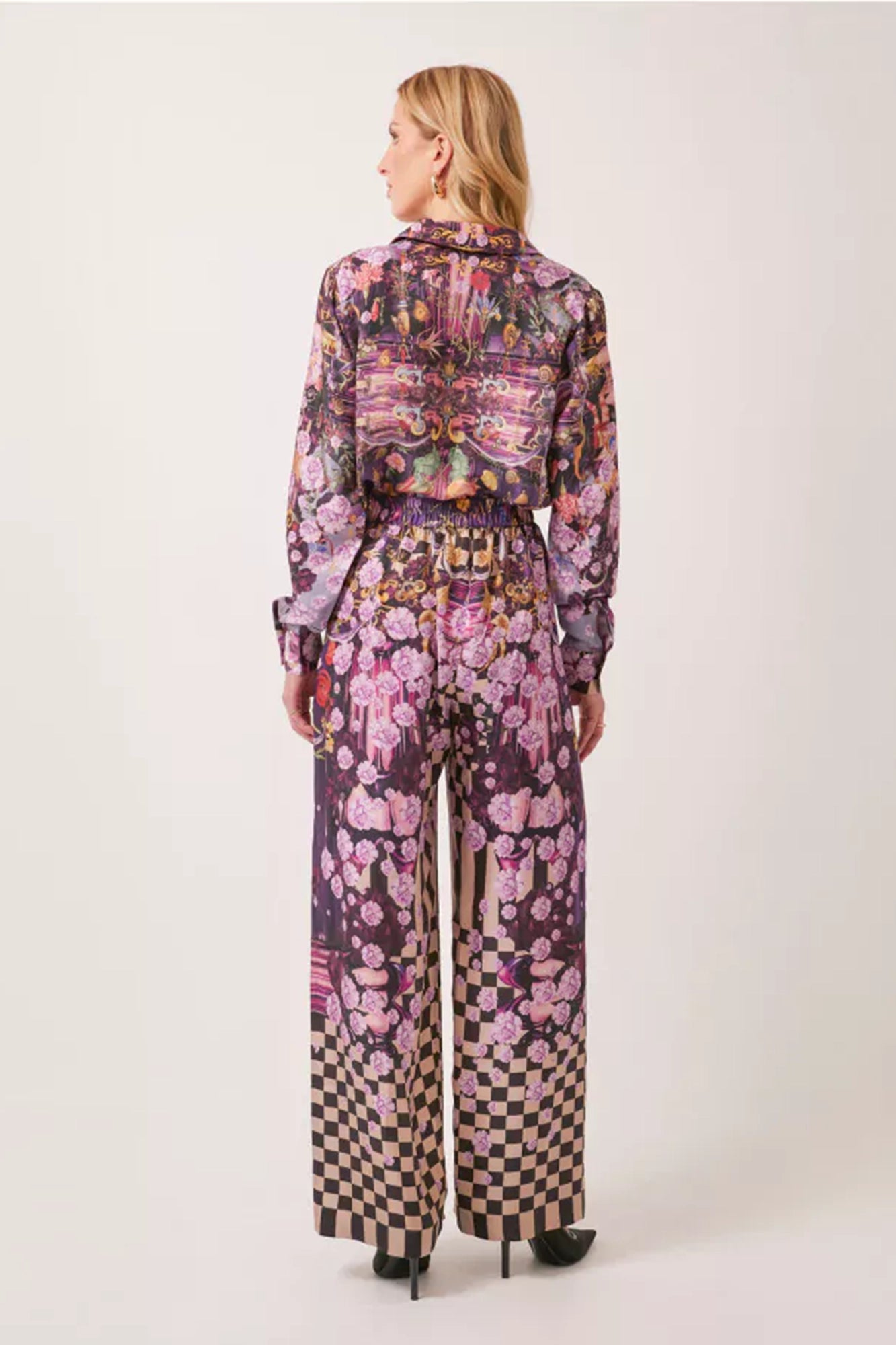 Eden And Tartan Silk Twill Co-Ord Set